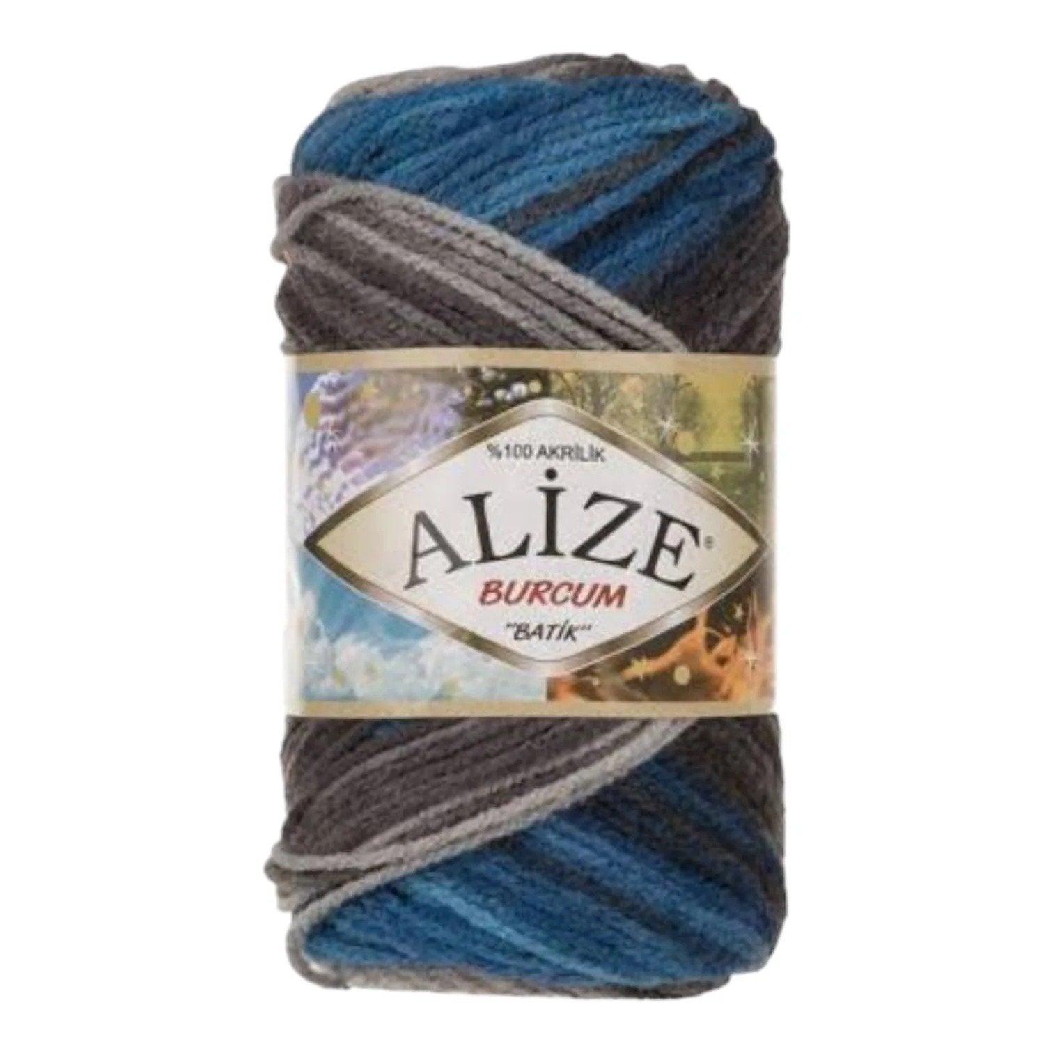 Alize Burcum Batik Yarn – 100% Acrylic, 100g Skein, 210m