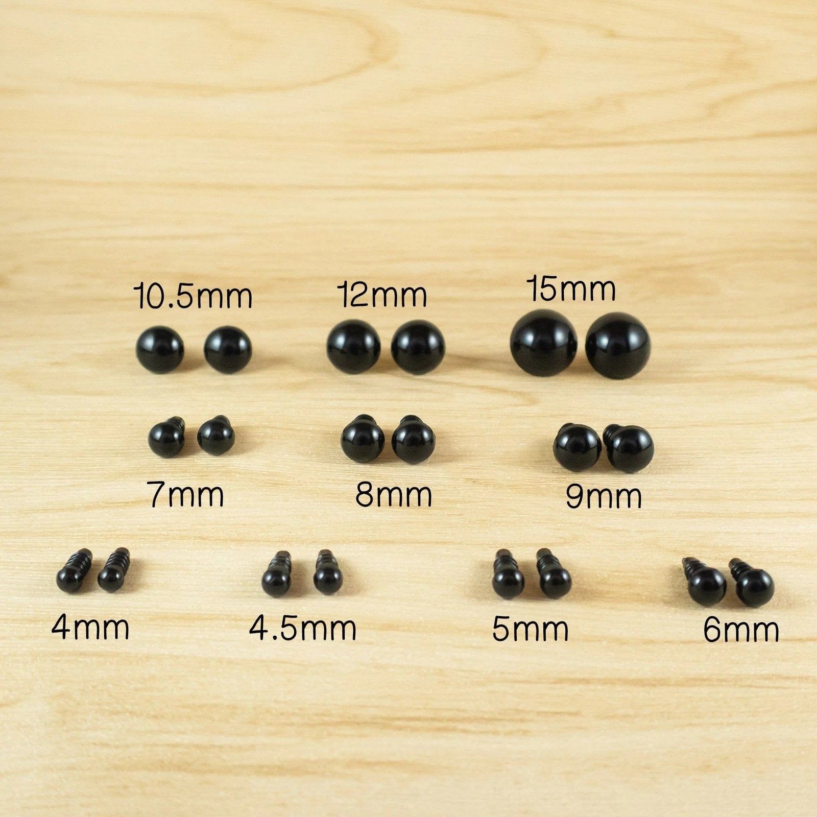 100pcs Safety Eyes Box | Mixed Sizes
