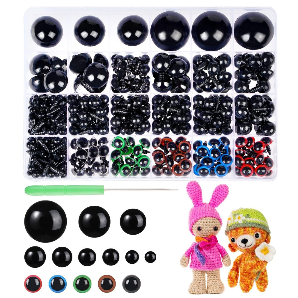 100pcs Safety Eyes Box | Mixed Sizes