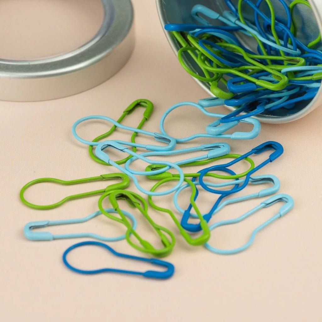 40PCS Crochet Stitch Markers – Colorful Locking Stitch Counters for Crochet & Knitting