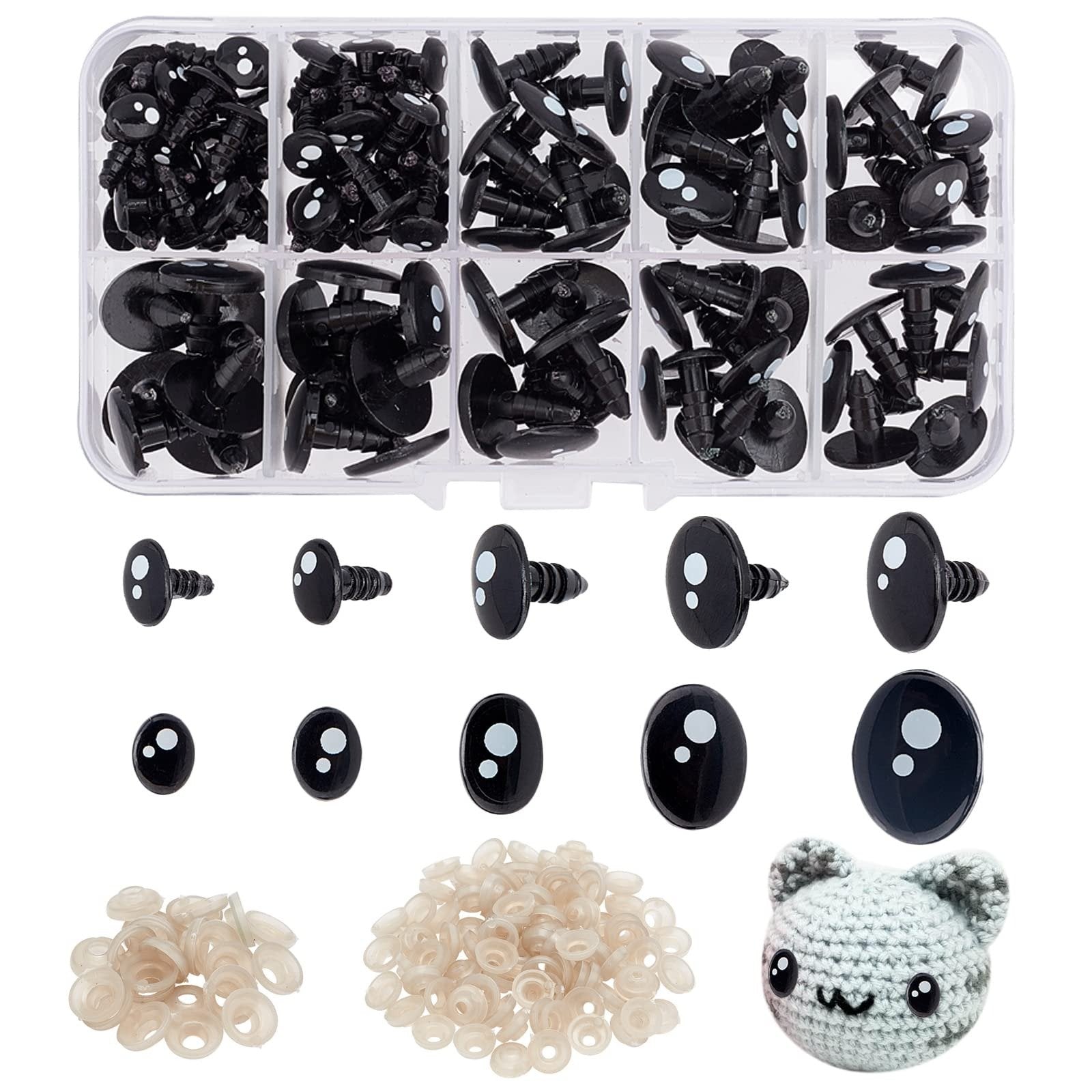 100pcs Safety Eyes Box | Mixed Sizes
