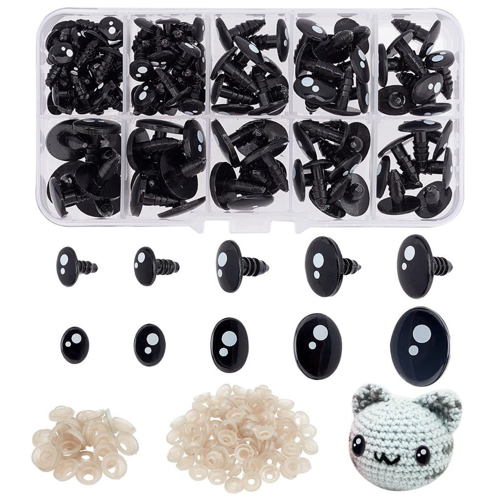 100pcs Safety Eyes Box | Mixed Sizes