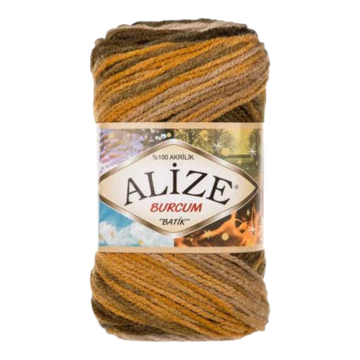 Alize Burcum Batik Yarn – 100% Acrylic, 100g Skein, 210m