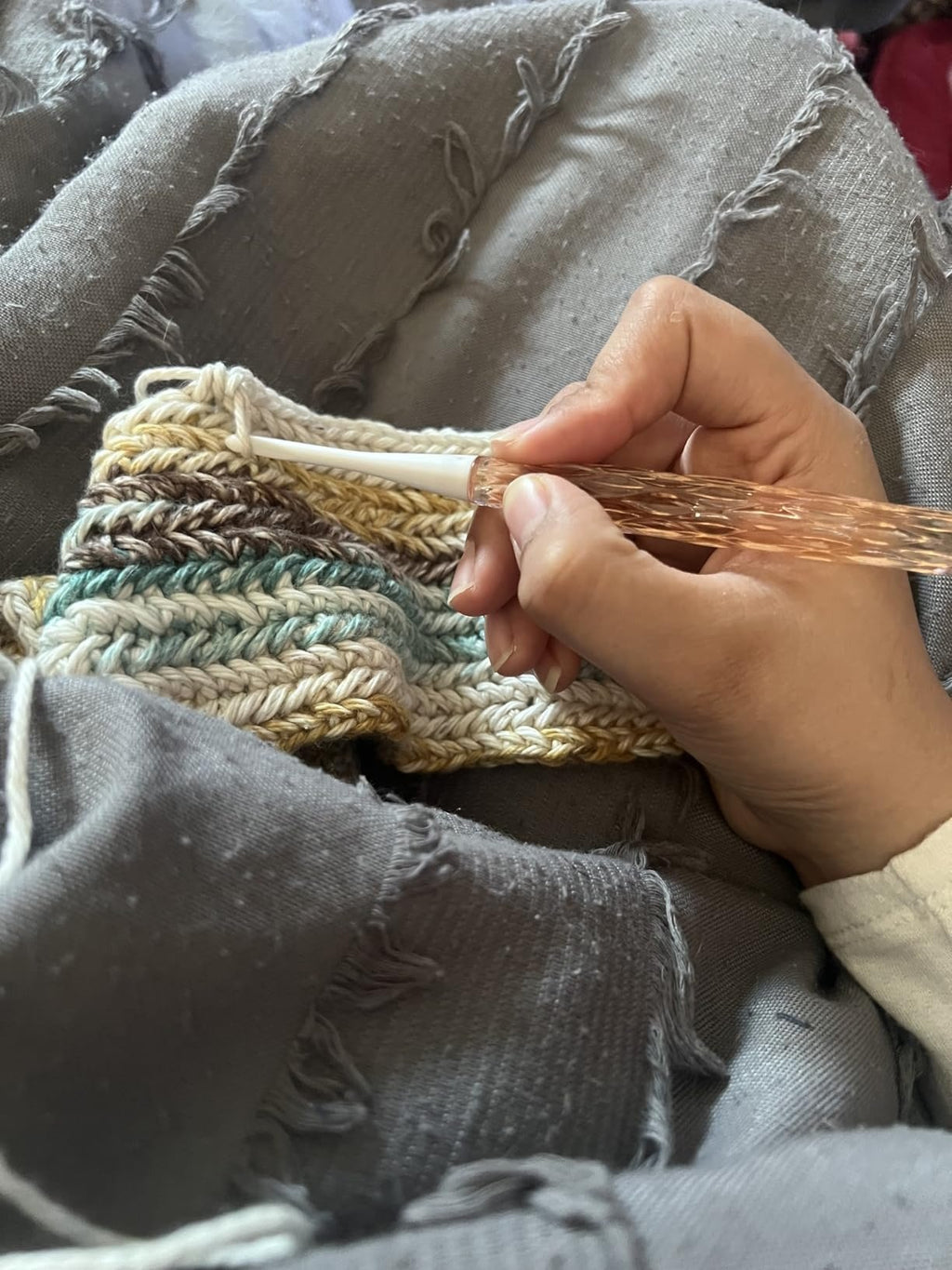 Coopay Ergonomic Inline Crochet Hooks Set | Comfort Grip