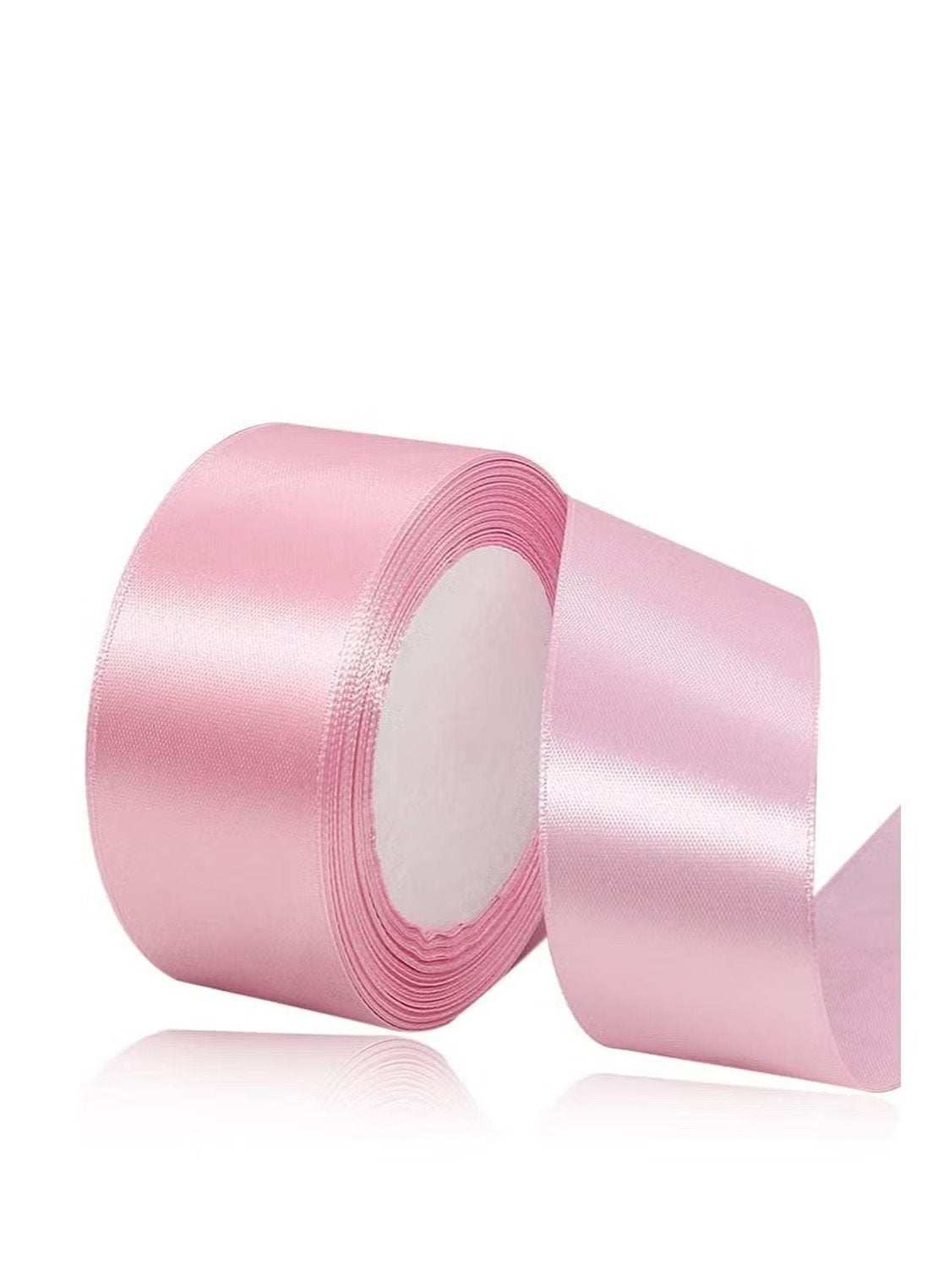 1 Inch Silk Ribbon Roll – Satin Finish for Crafts & Decoration