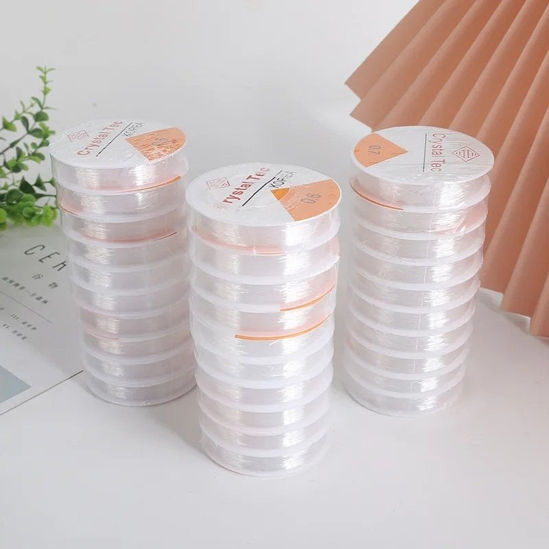 Bracelet Elastic Transparent Cord 10M | Premium Quality