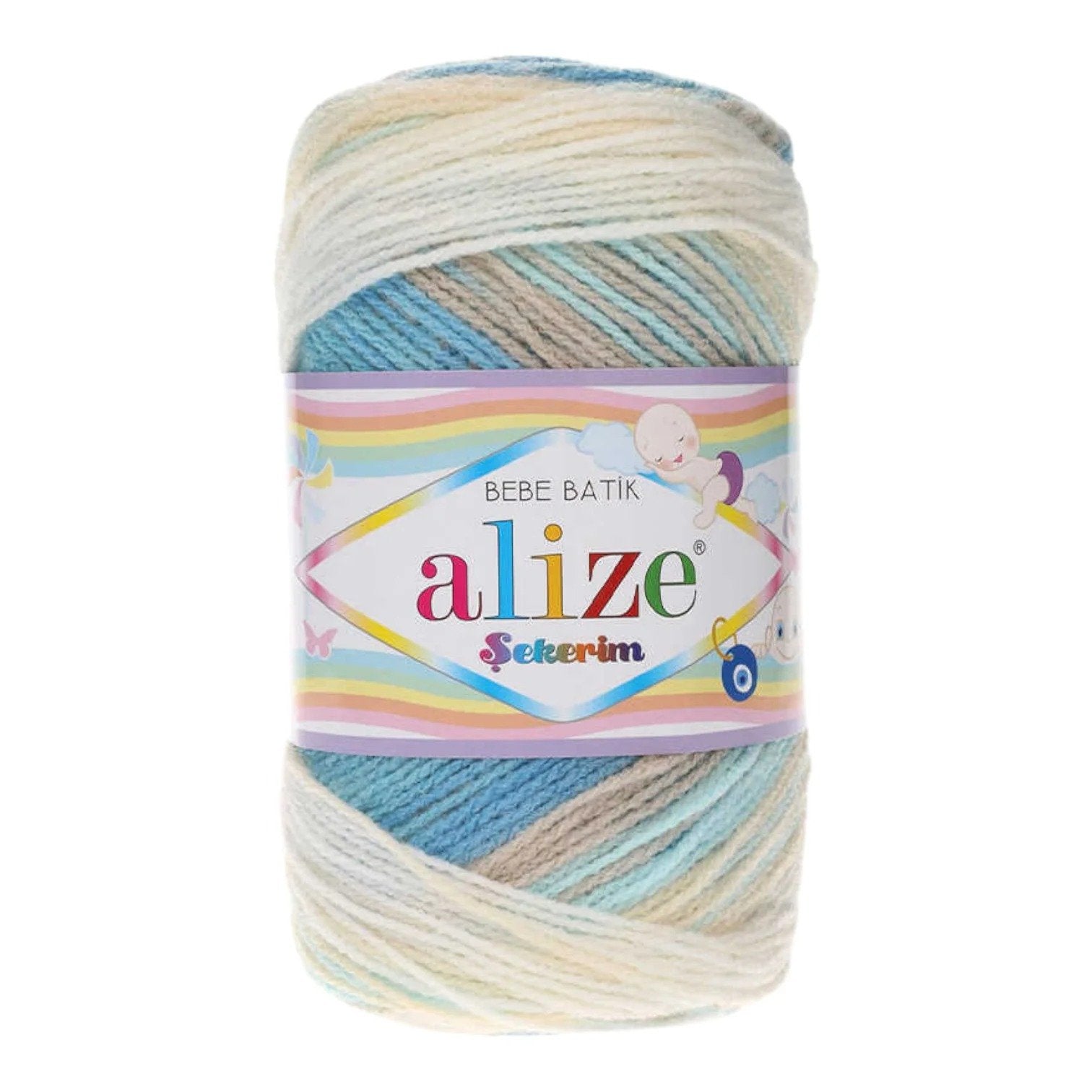 Alize Sekerim Bebe Batik Yarn – 100% Premium Acrylic