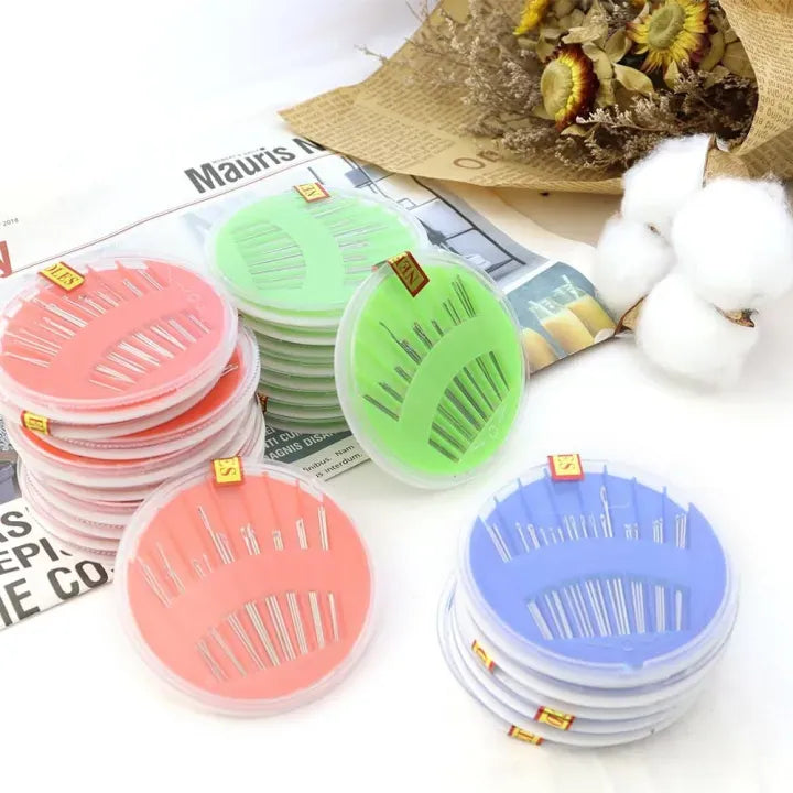 Needle Box Set for Hand Sewing | Large Eye Stitching Needles