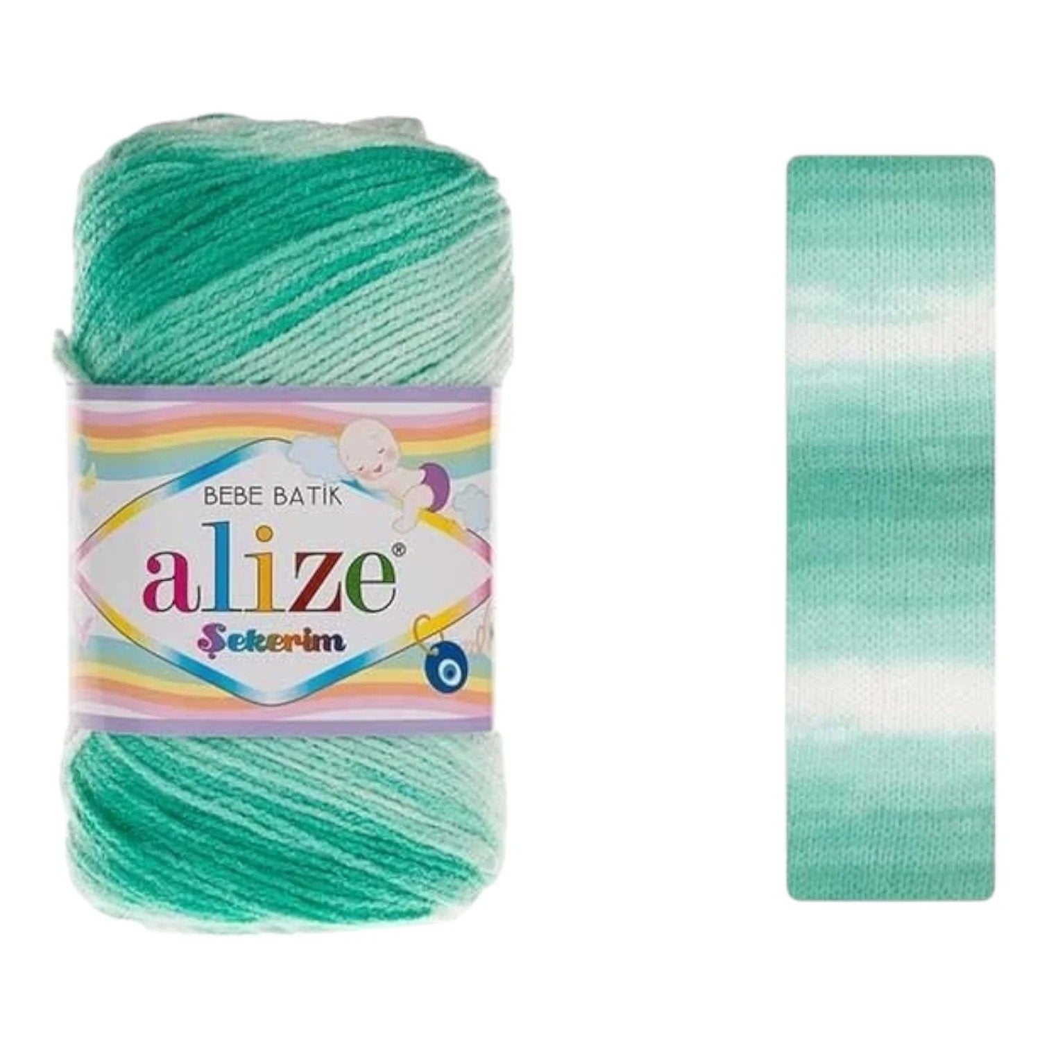 Alize Sekerim Bebe Batik Yarn – 100% Premium Acrylic