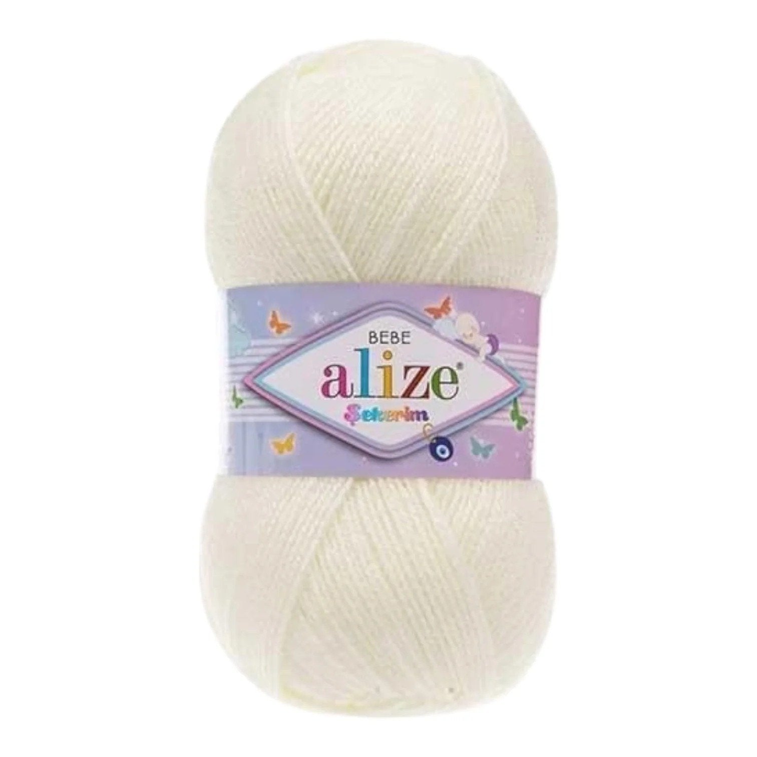 Alize Sekerim Bebe Yarn – 100% Acrylic Sport/Wool Blend, 100 g, 320 m