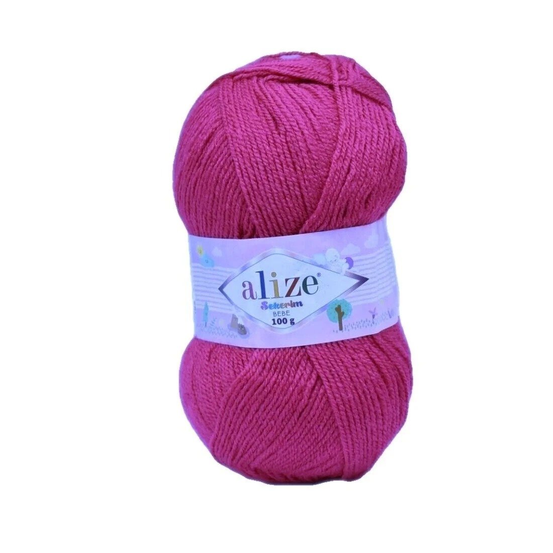 Alize Sekerim Bebe Yarn – 100% Acrylic Sport/Wool Blend, 100 g, 320 m
