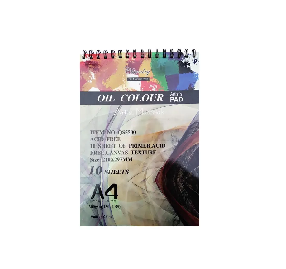 Chivalry Oil Color Pad A4 | 10 Sheets 300gsm for Artists