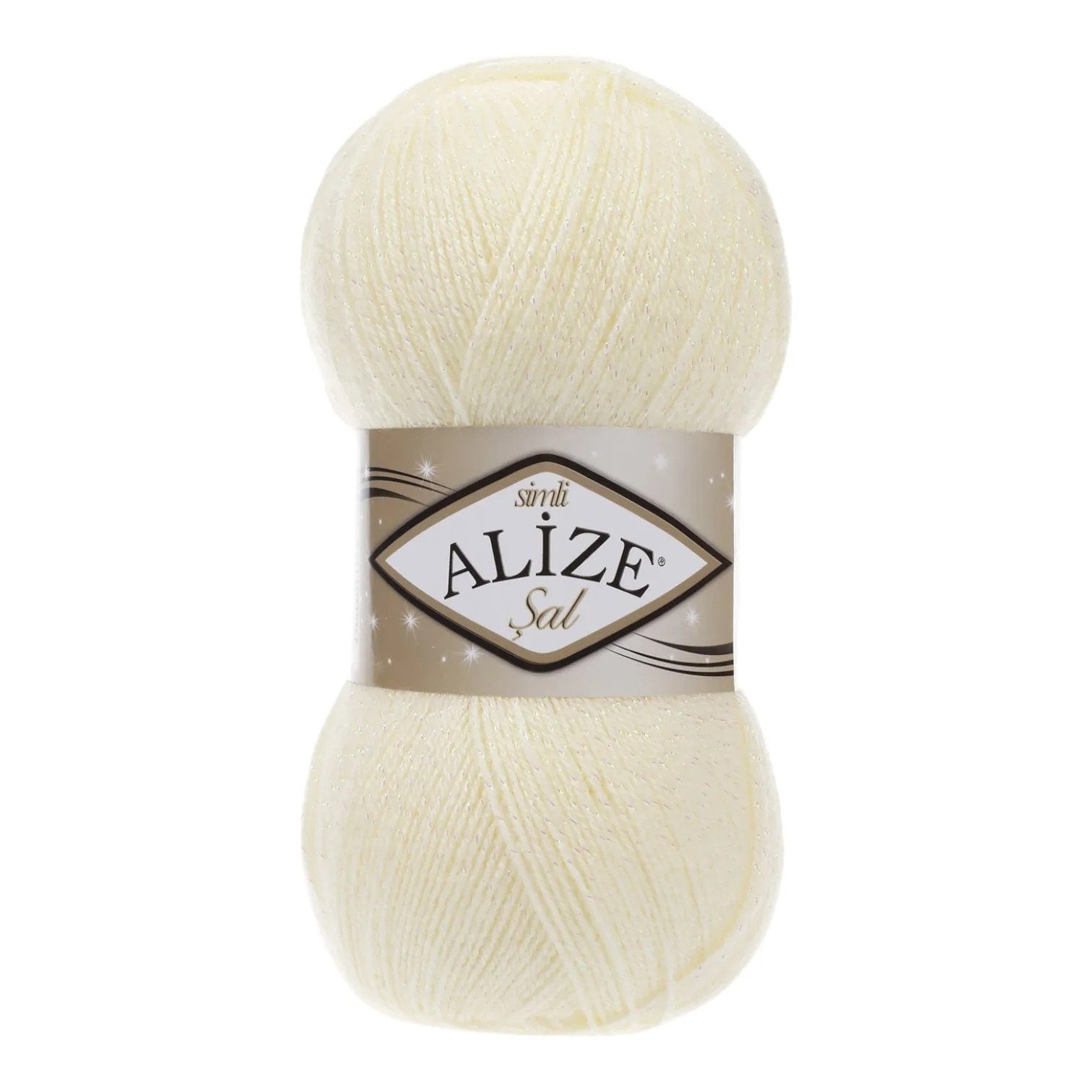 Alize Simli Sal Wool Yarn – 95% Acrylic, 5% Metallic | 100g Ball