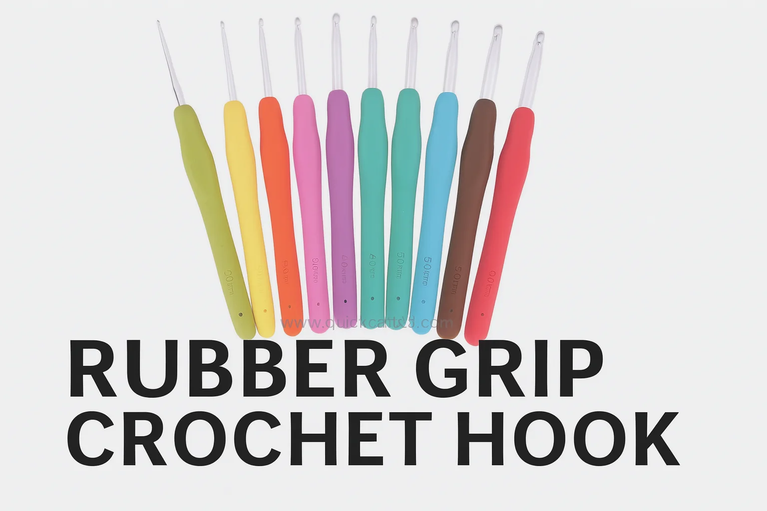 Rubber Grip Crochet Hooks | 2-10mm Sizes & Sets | Ergonomic