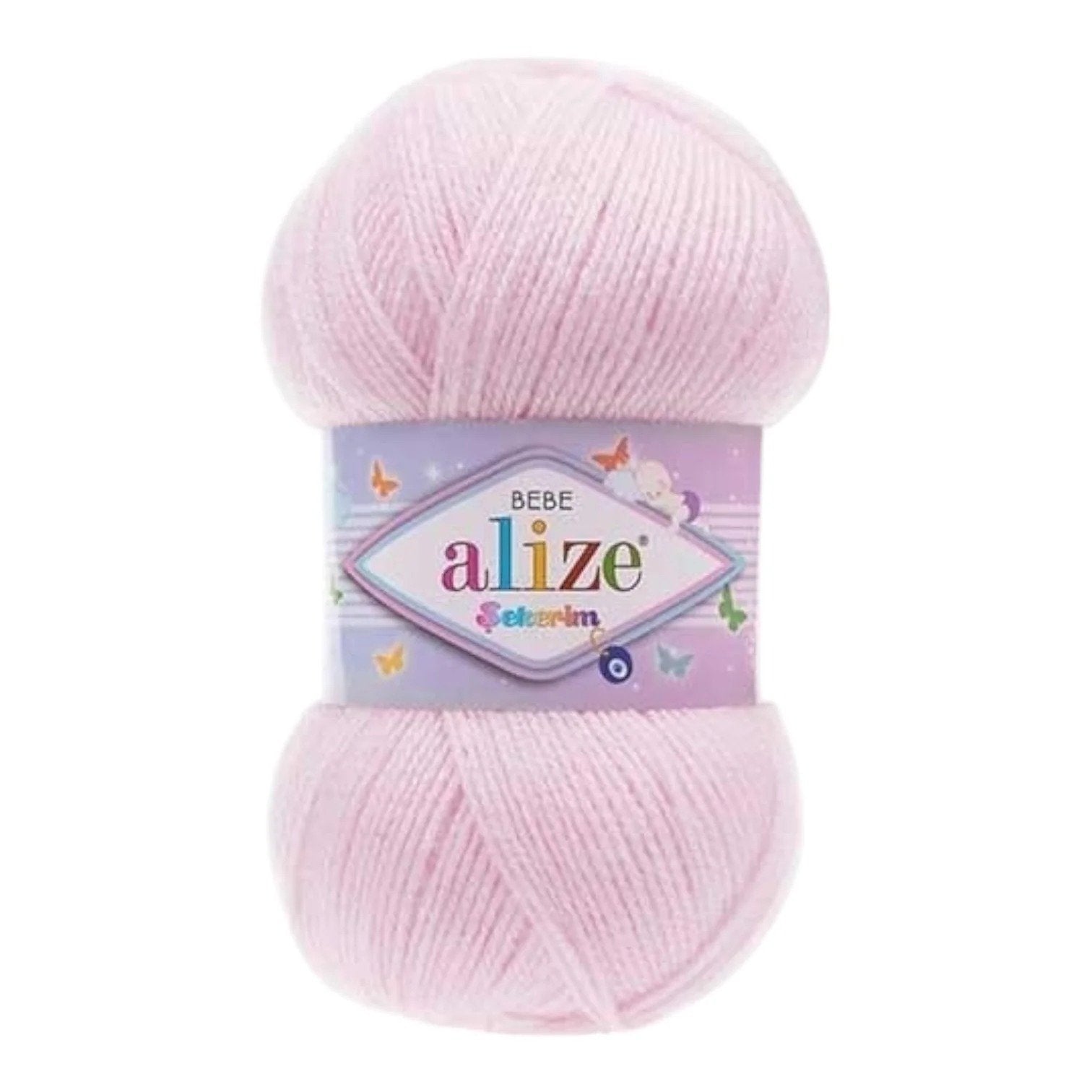 Alize Sekerim Bebe Yarn – 100% Acrylic Sport/Wool Blend, 100 g, 320 m