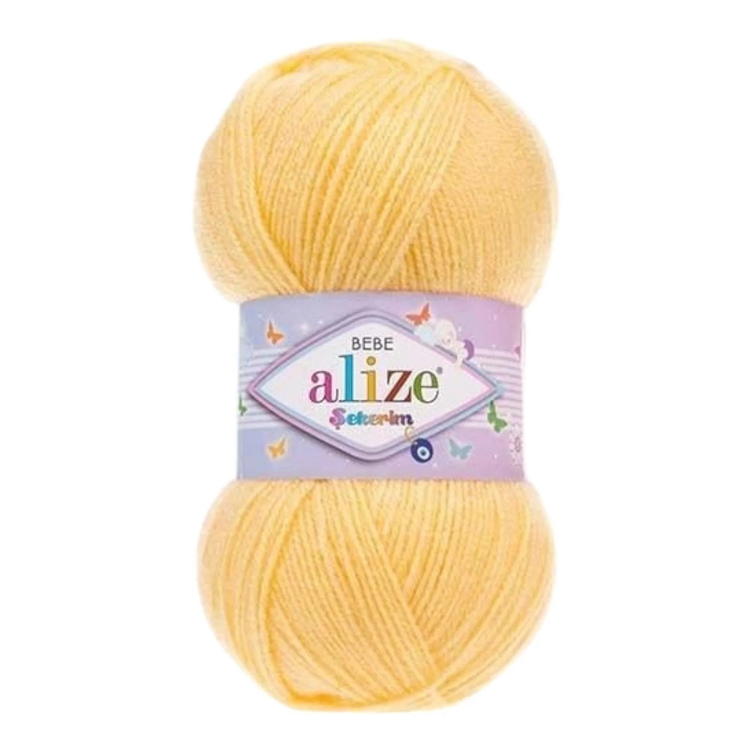 Alize Sekerim Bebe Yarn – 100% Acrylic Sport/Wool Blend, 100 g, 320 m