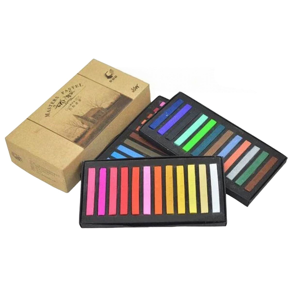 Pastel Soft Hair Chalk Set (12 Pcs)