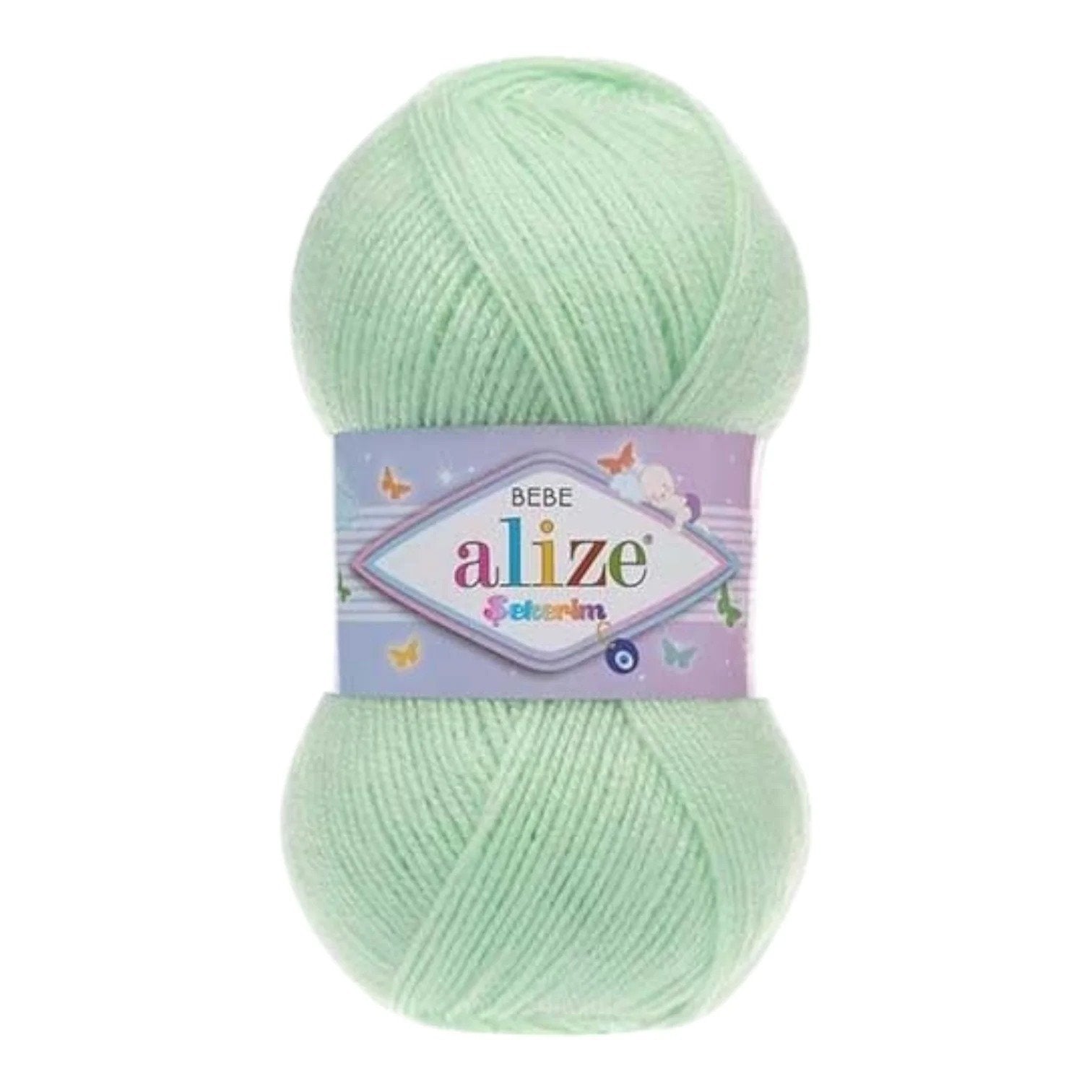 Alize Sekerim Bebe Yarn – 100% Acrylic Sport/Wool Blend, 100 g, 320 m