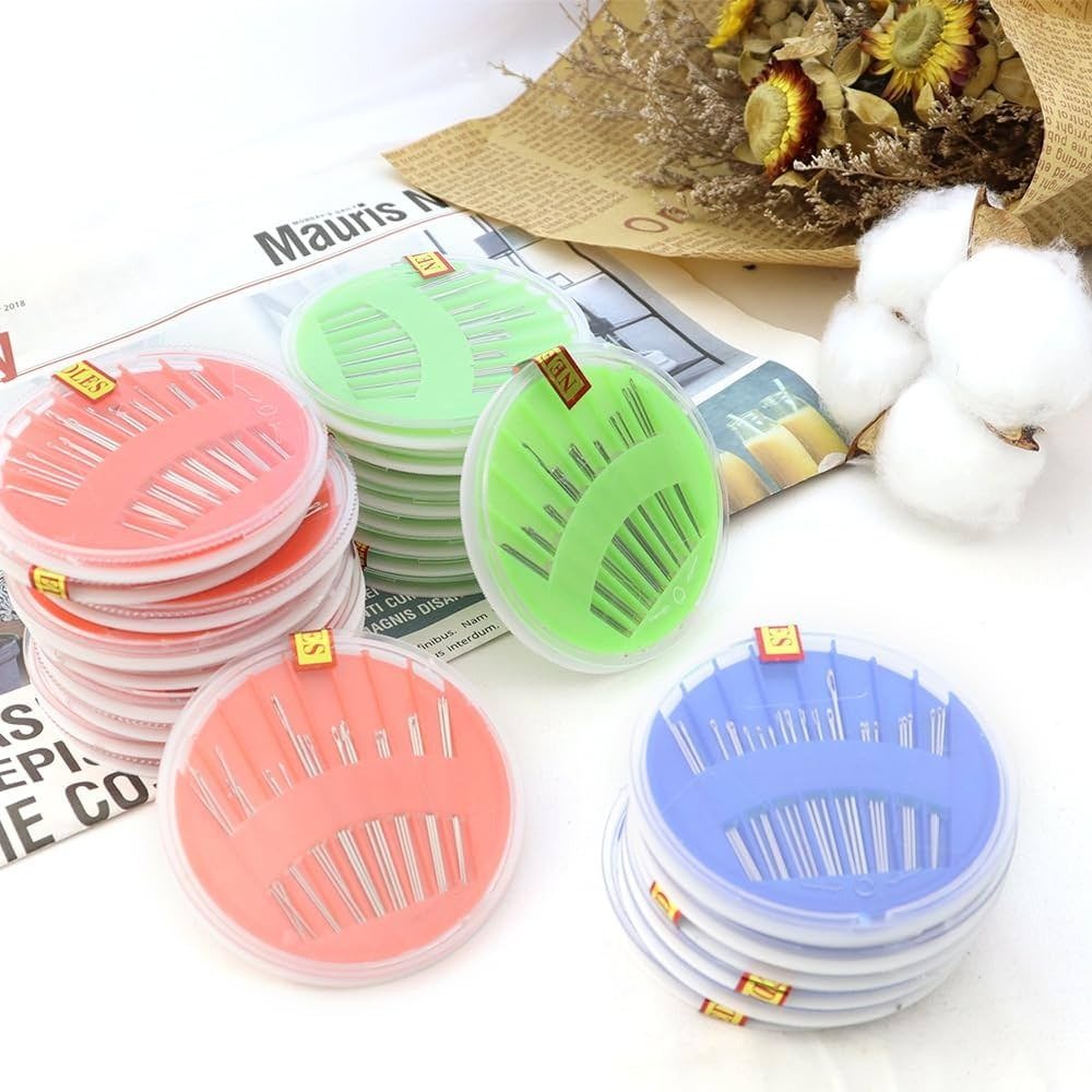 Needle Box Set for Hand Sewing | Large Eye Stitching Needles