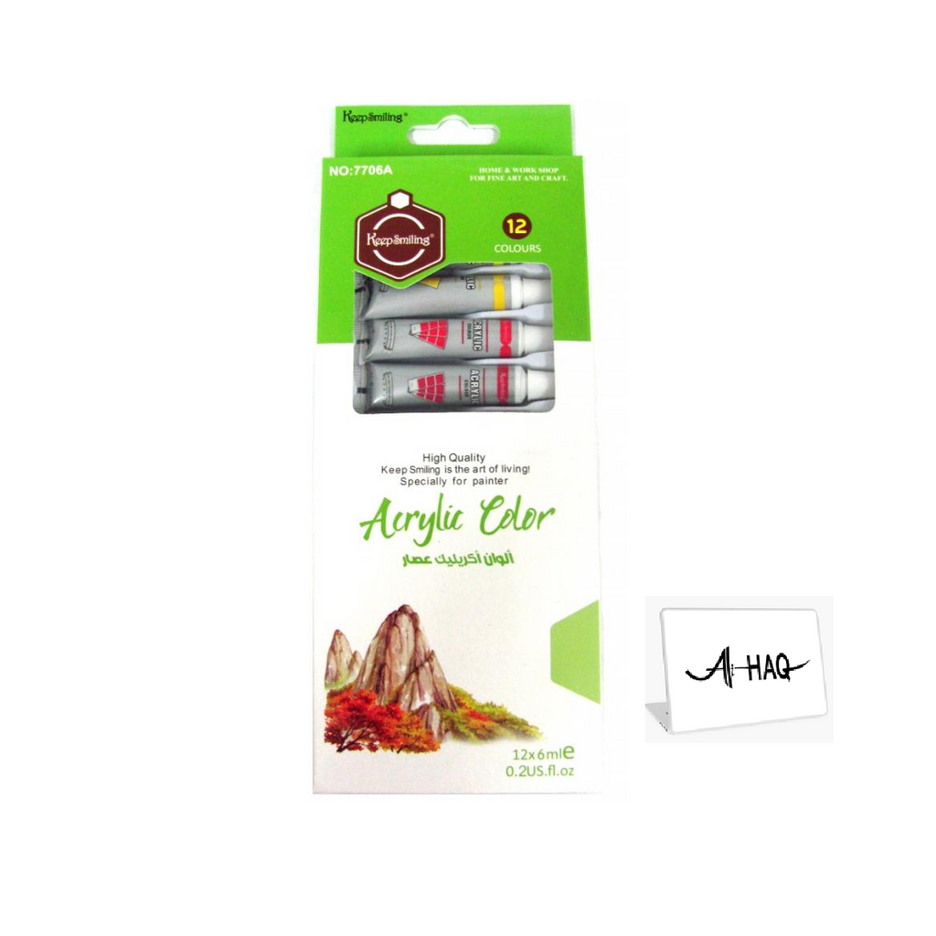 Acrylic Color Paints (12x6ml) | Art & Craft Paint Tubes