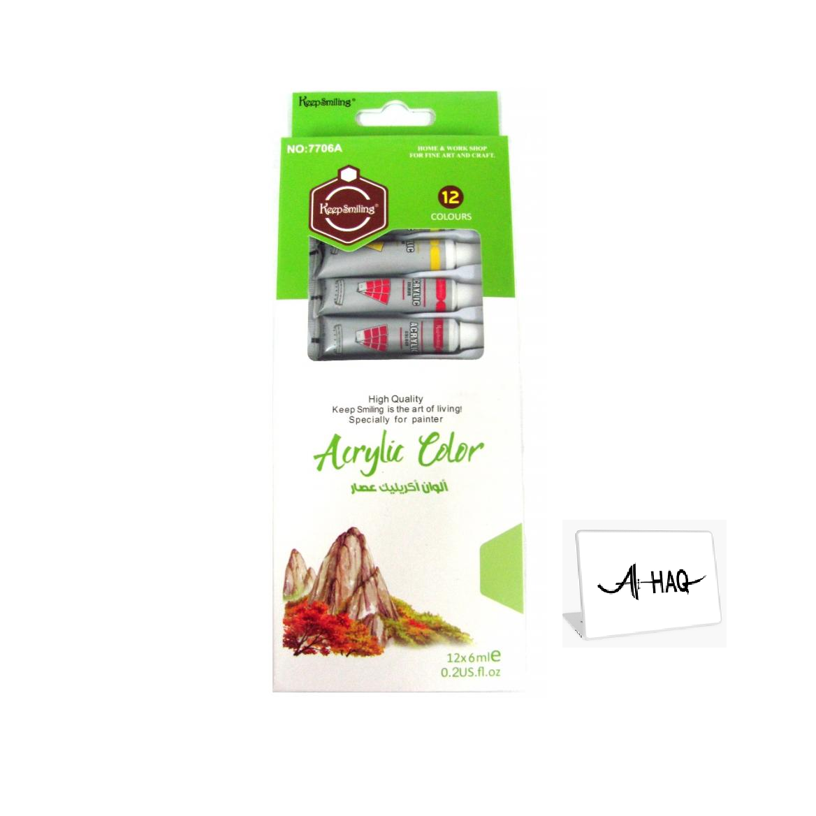 Acrylic Color Paints (12x6ml) | Art & Craft Paint Tubes