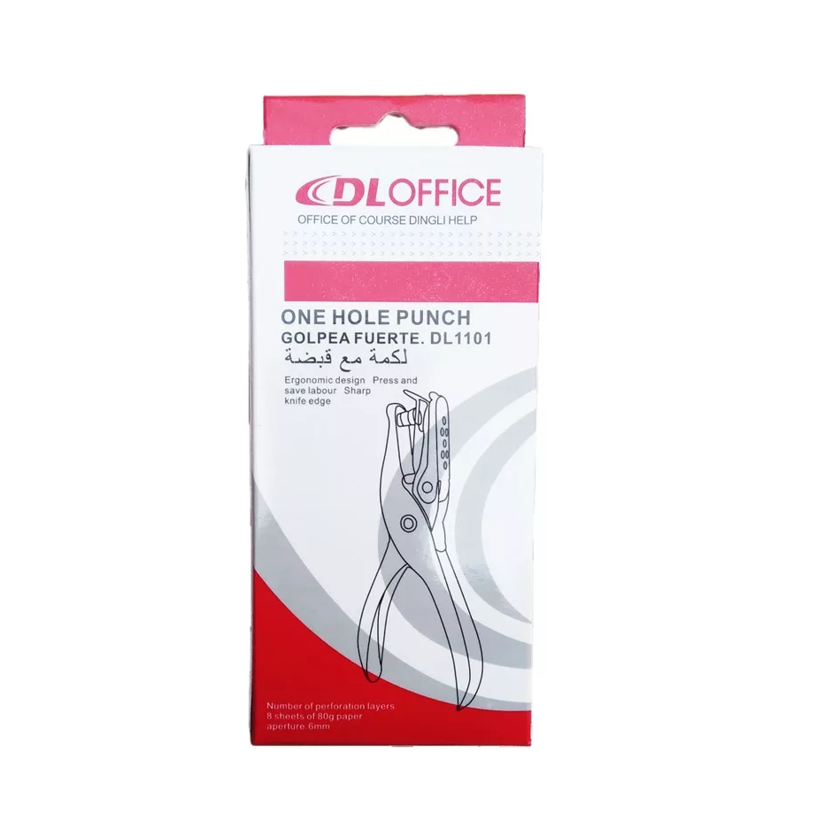 One Hole Punch 6mm DL-1101 | Heavy Duty Metal Paper