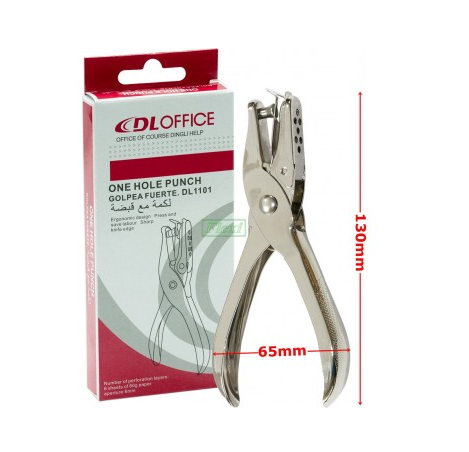 One Hole Punch 6mm DL-1101 | Heavy Duty Metal Paper