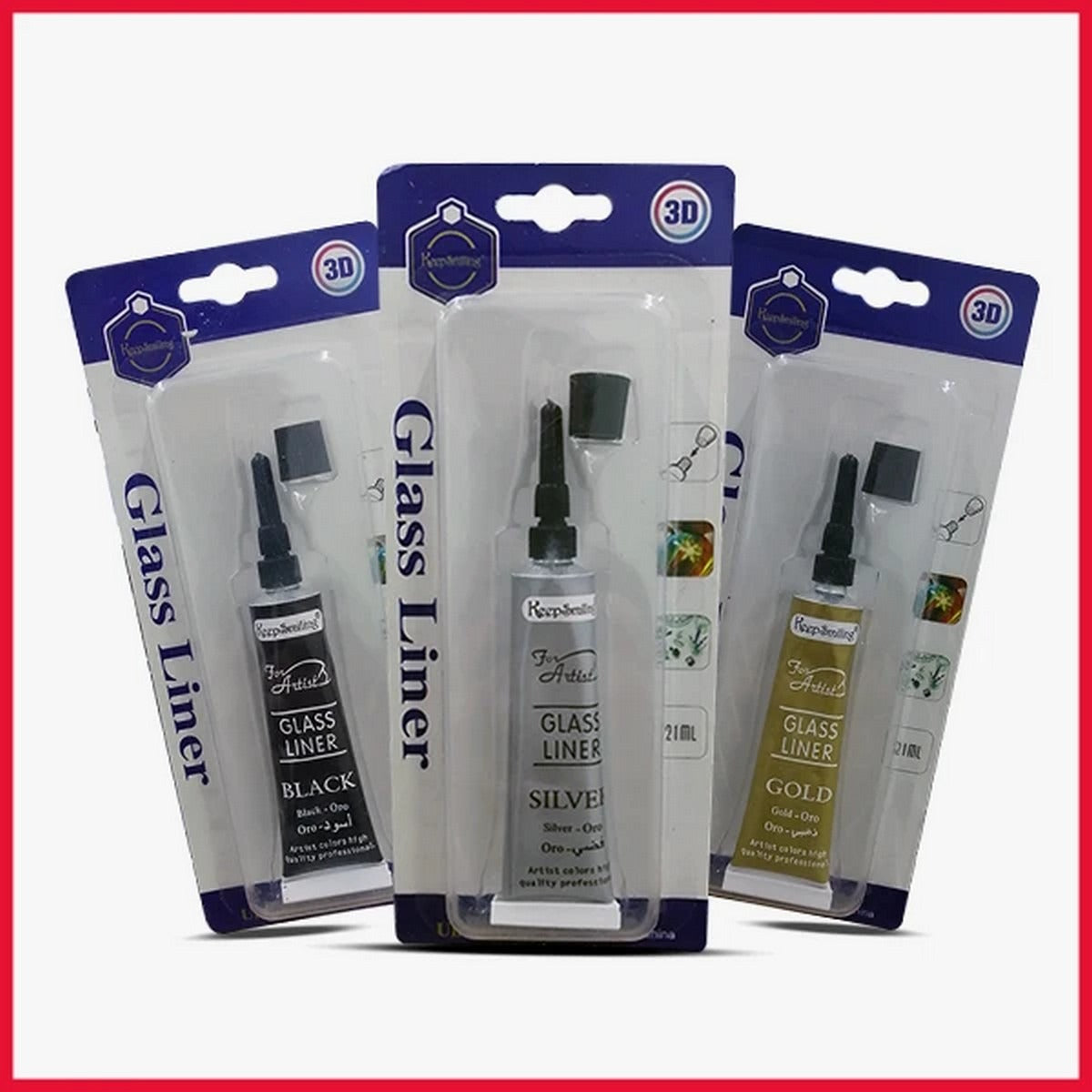 Keep Smiling Glass Liner | 3D Glass Color (21ml) Tube