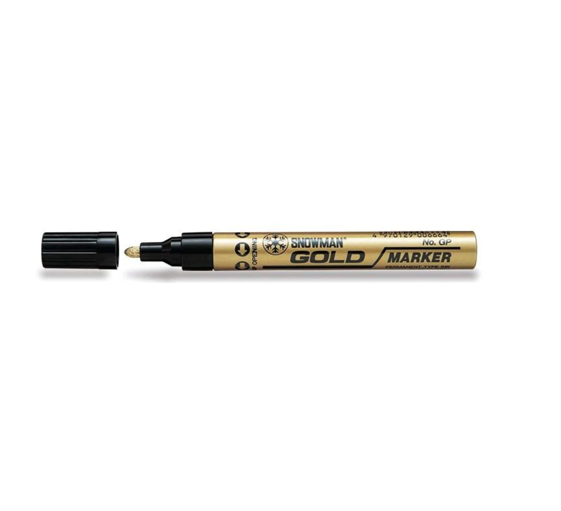 Snowman Paint Marker Permanent Round Tip (1pc) | White Gold Silver