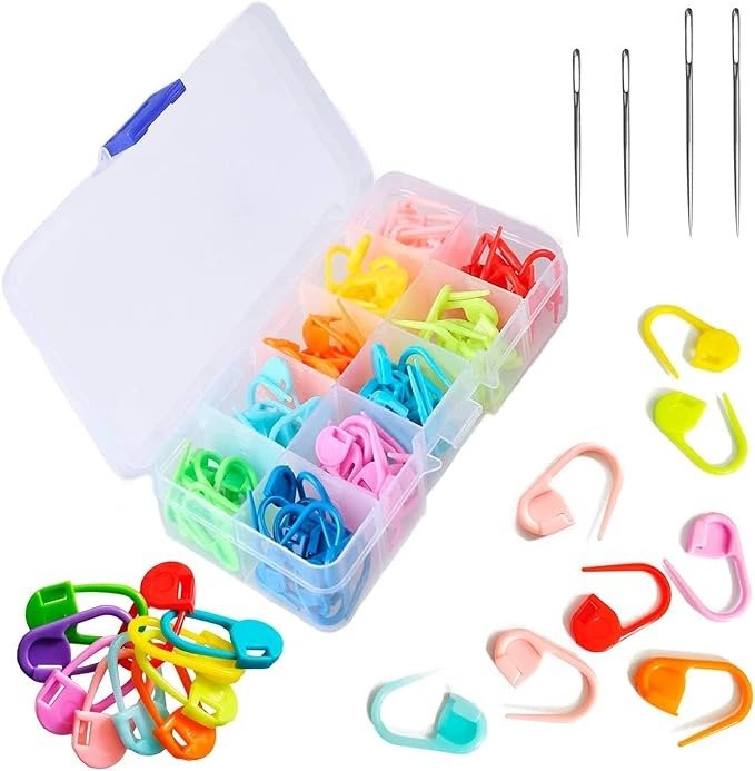 20PCS Crochet Stitch Markers | Locking Stitch Markers for Knitting & Crocheting