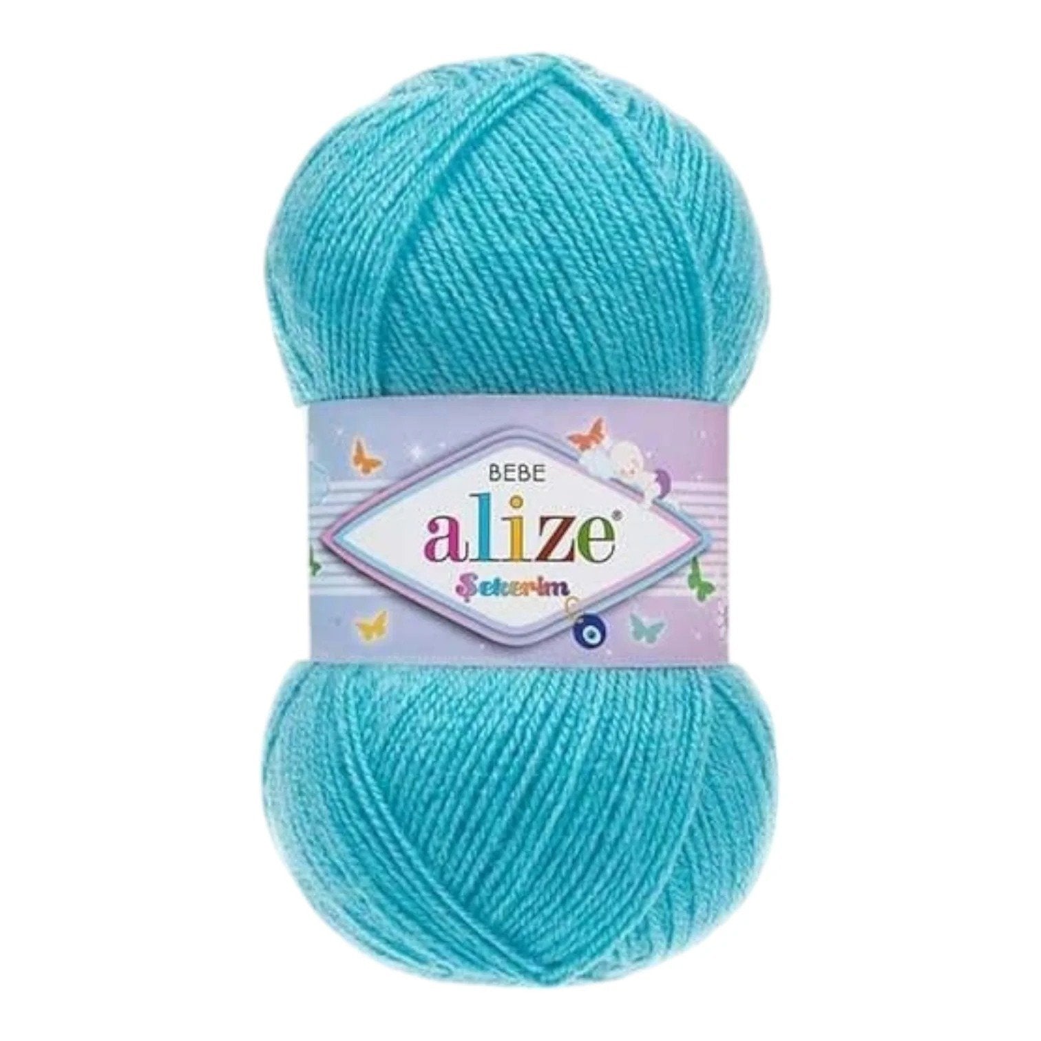 Alize Sekerim Bebe Yarn – 100% Acrylic Sport/Wool Blend, 100 g, 320 m