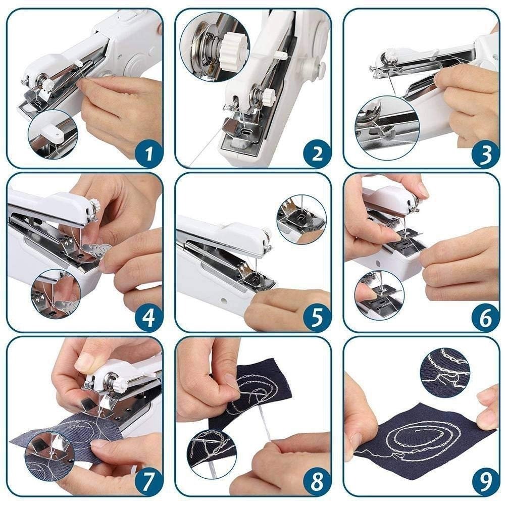 Portable Mini Sewing Machine | Cordless, Handheld for DIY