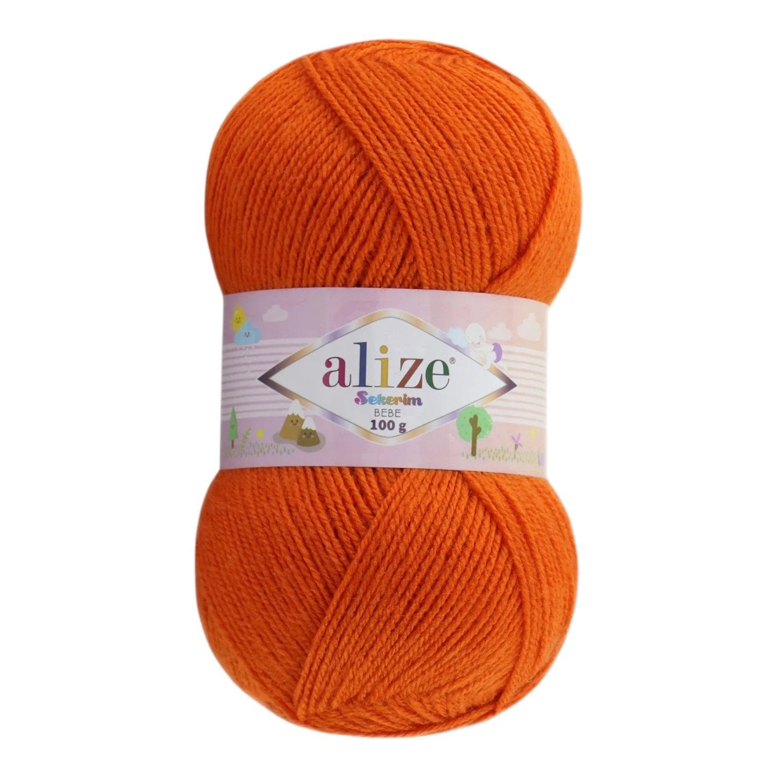 Alize Sekerim Bebe Yarn – 100% Acrylic Sport/Wool Blend, 100 g, 320 m
