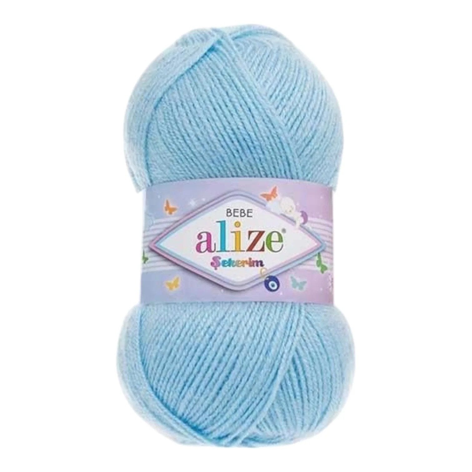 Alize Sekerim Bebe Yarn – 100% Acrylic Sport/Wool Blend, 100 g, 320 m