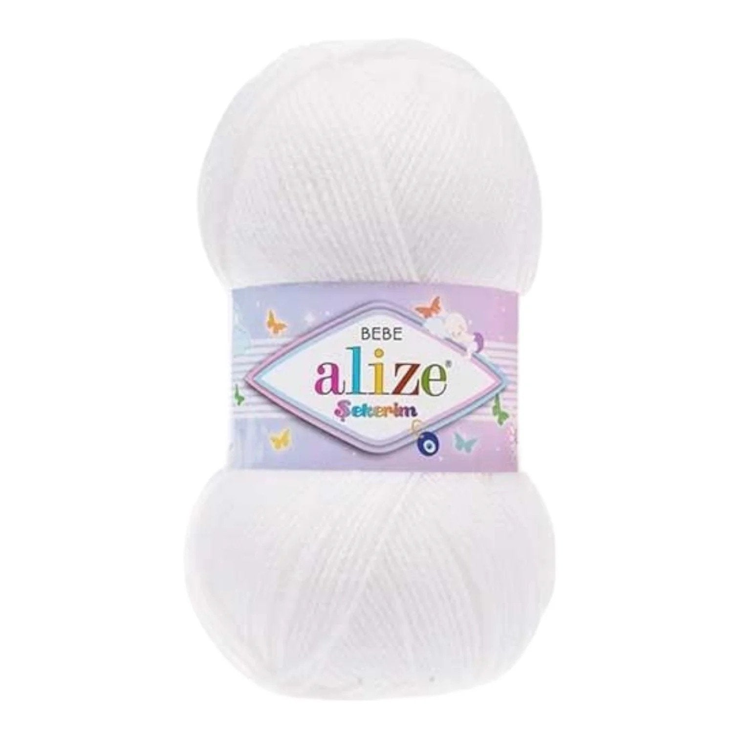 Alize Sekerim Bebe Yarn – 100% Acrylic Sport/Wool Blend, 100 g, 320 m