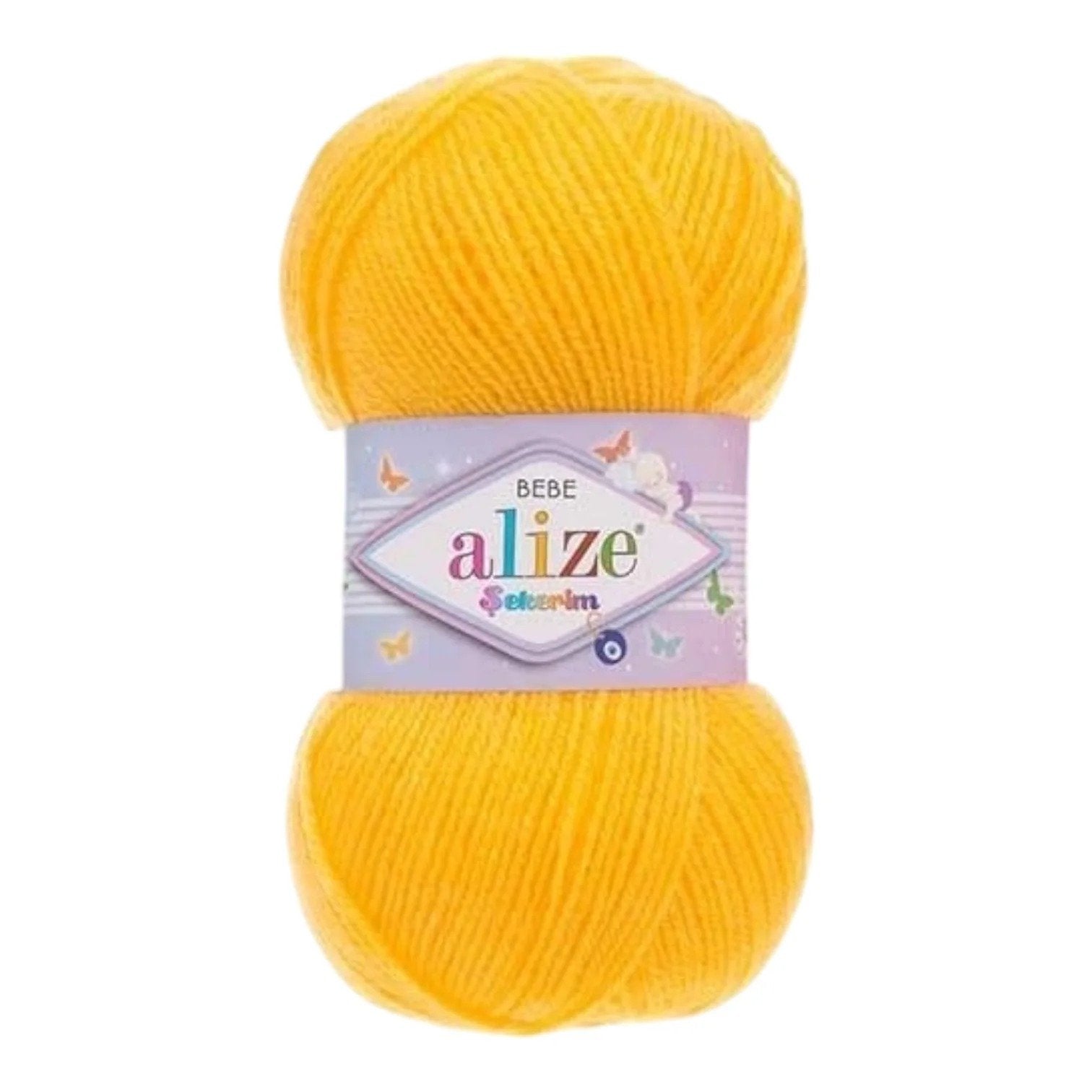 Alize Sekerim Bebe Yarn – 100% Acrylic Sport/Wool Blend, 100 g, 320 m
