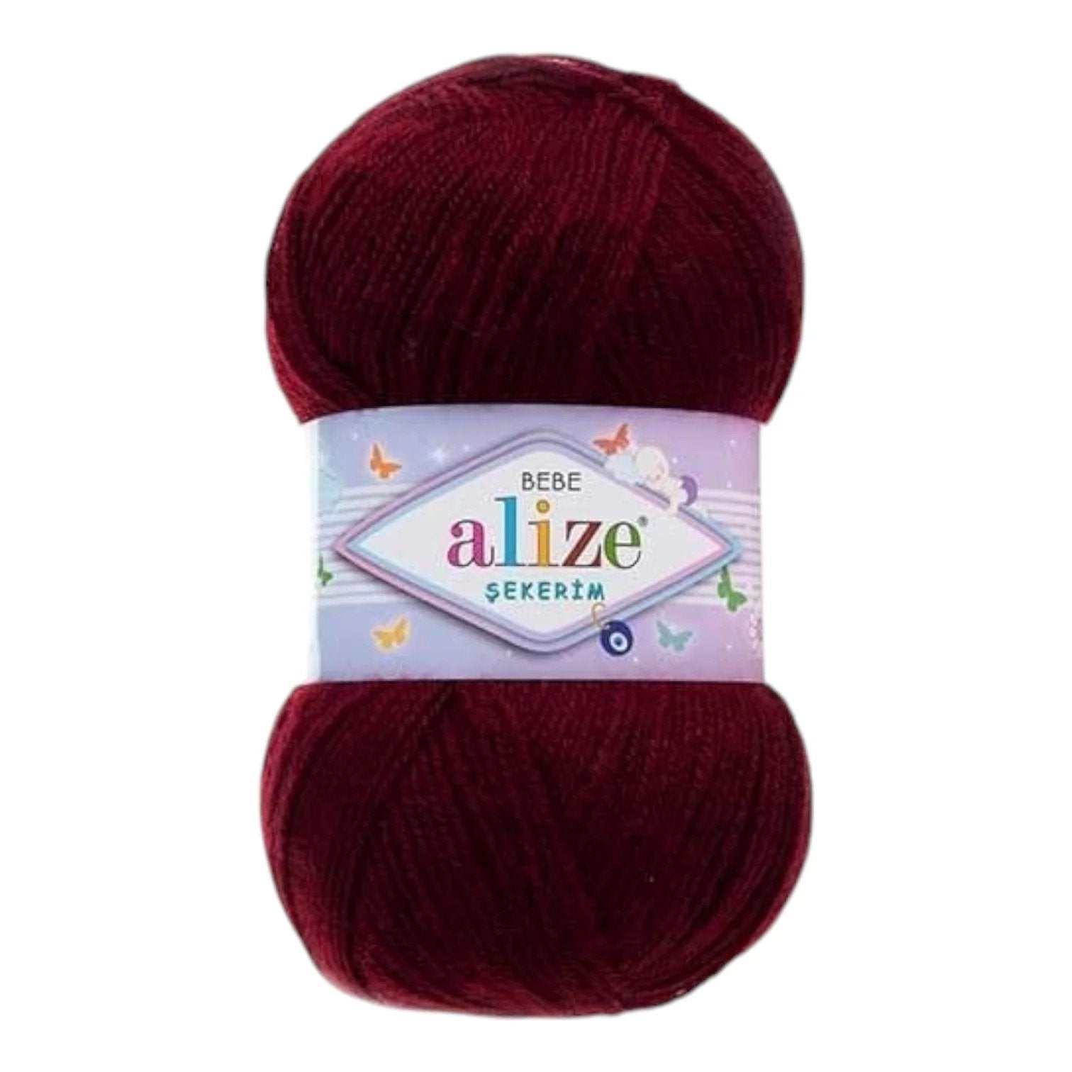 Alize Sekerim Bebe Yarn – 100% Acrylic Sport/Wool Blend, 100 g, 320 m