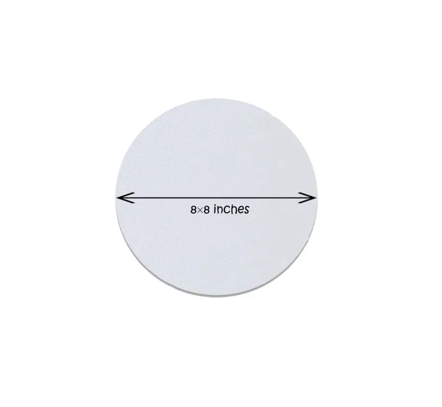 Square & Round Canvas Boards | All Sizes (4x4 to 12x12)