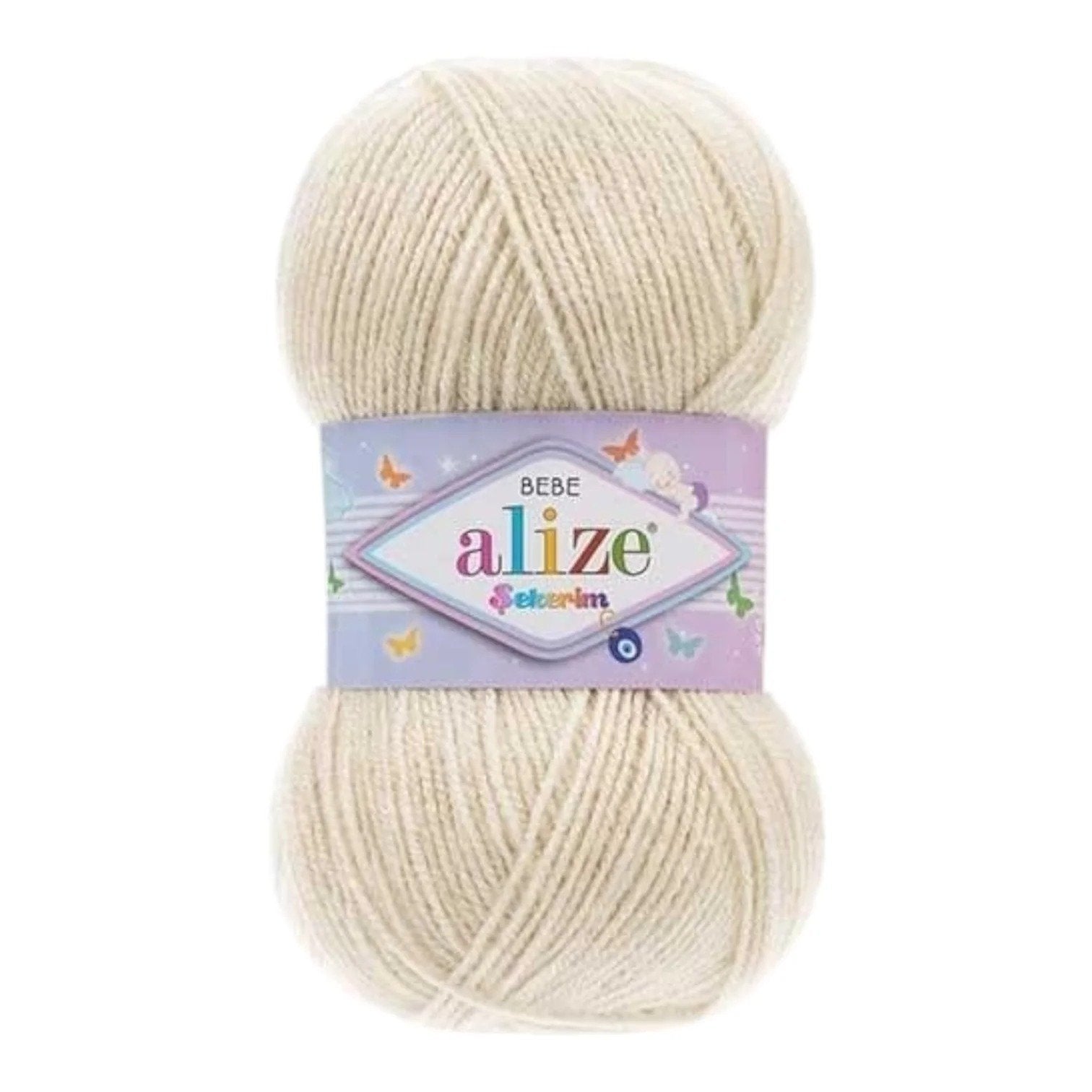 Alize Sekerim Bebe Yarn – 100% Acrylic Sport/Wool Blend, 100 g, 320 m