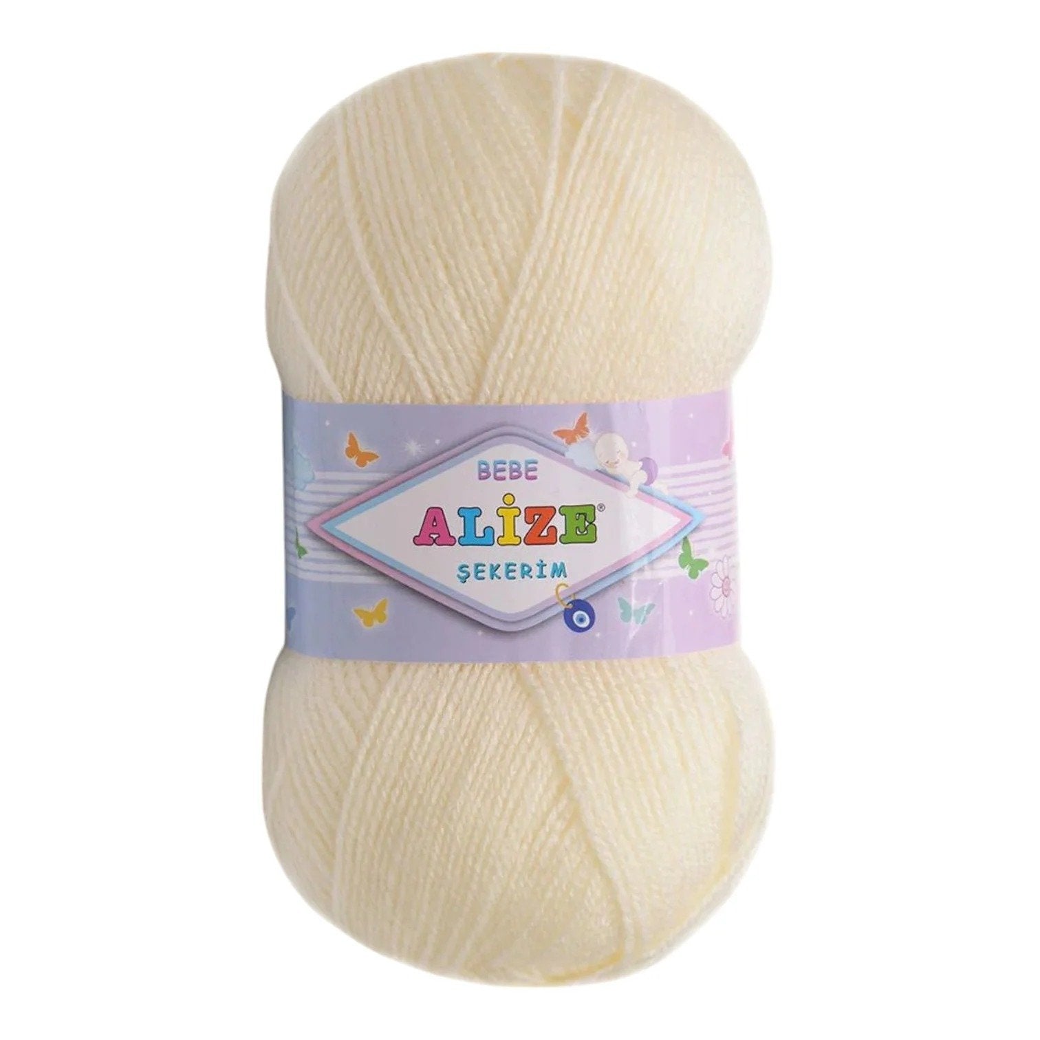 Alize Sekerim Bebe Yarn – 100% Acrylic Sport/Wool Blend, 100 g, 320 m