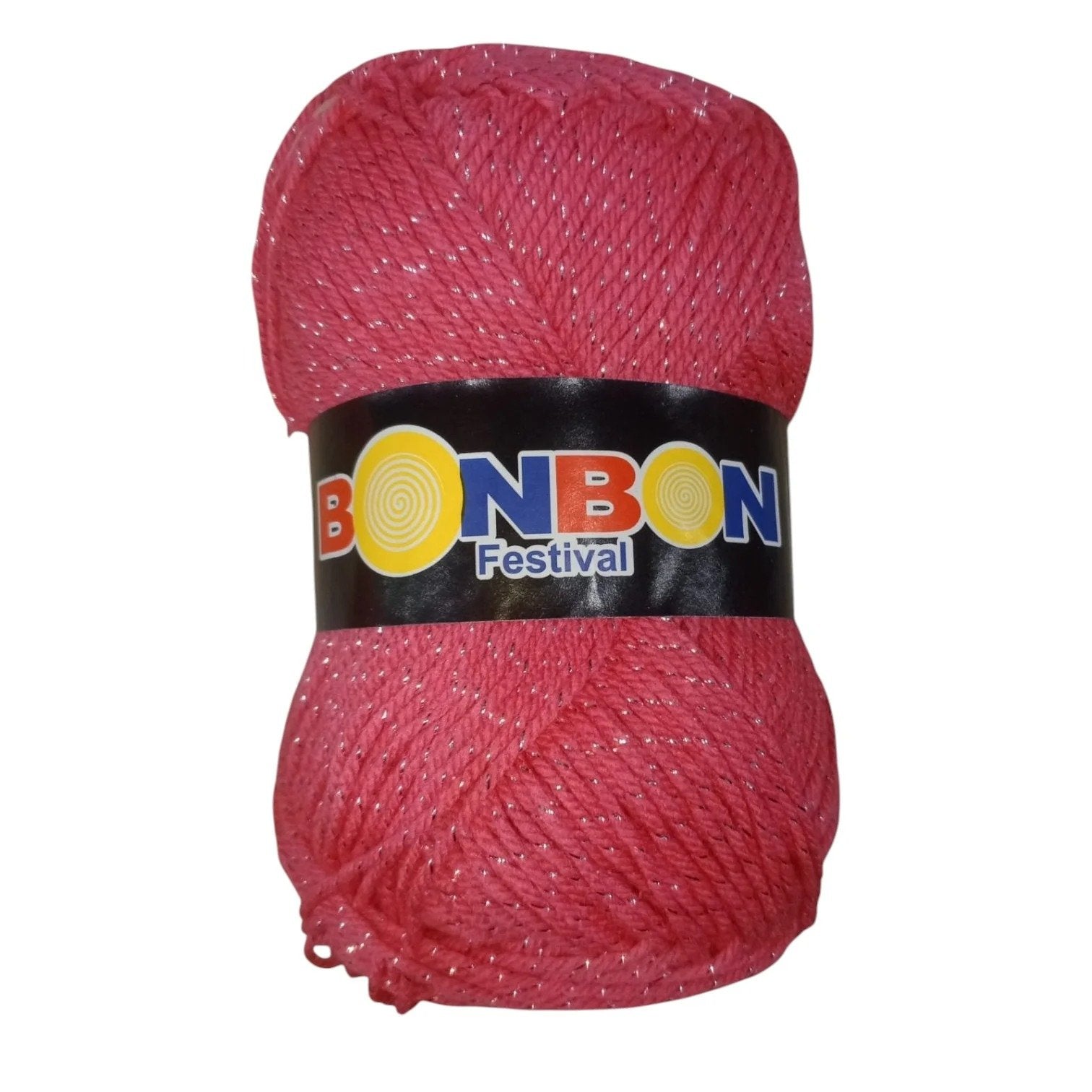 Bonbon Festival Tilla Wool Yarn – 90% Acrylic + 10% Sparkle, 70–80g Ball