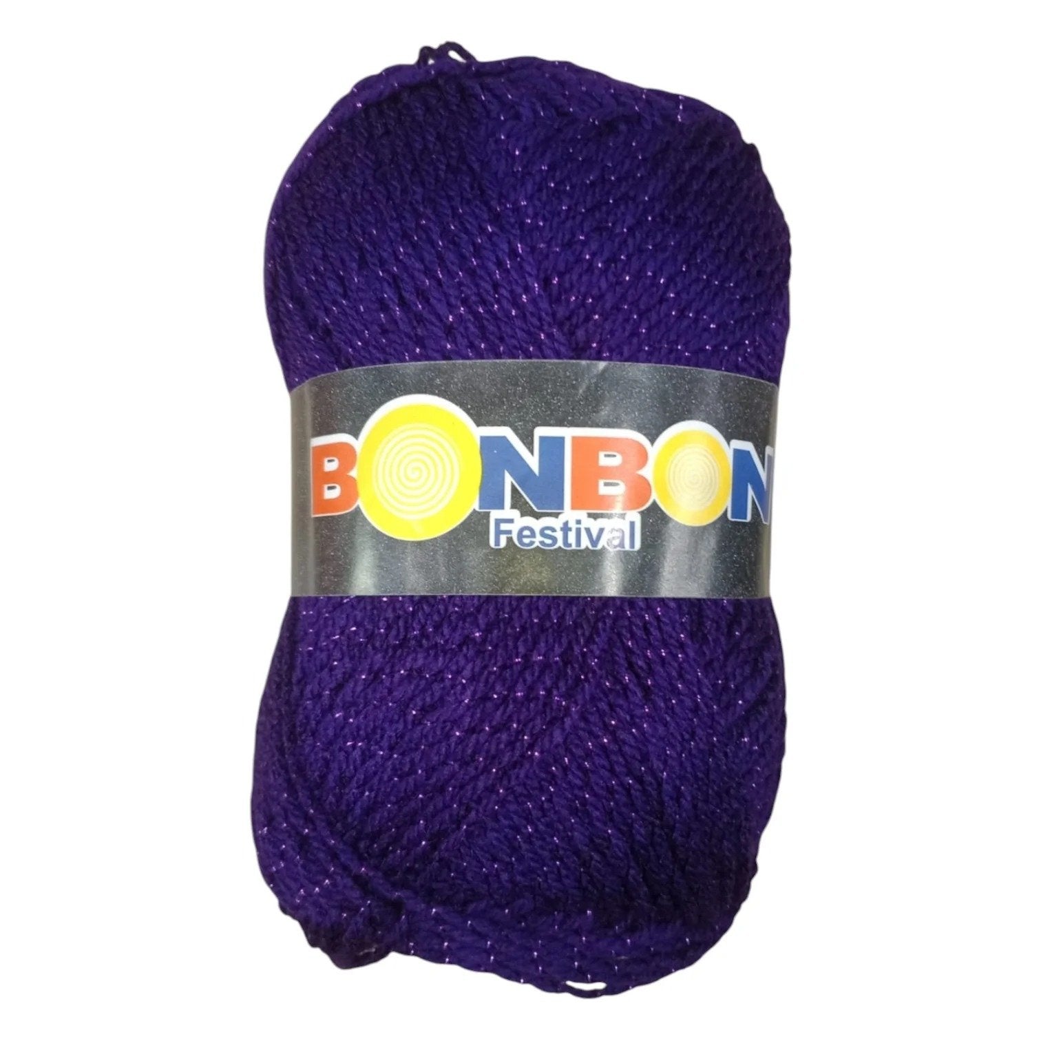 Bonbon Festival Tilla Wool Yarn – 90% Acrylic + 10% Sparkle, 70–80g Ball