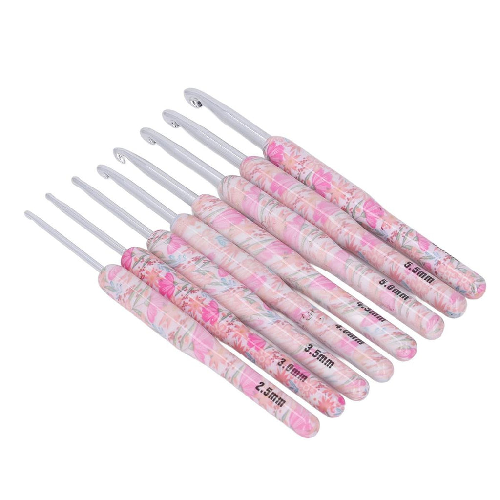 Floral Cushioned Crochet Hook Set