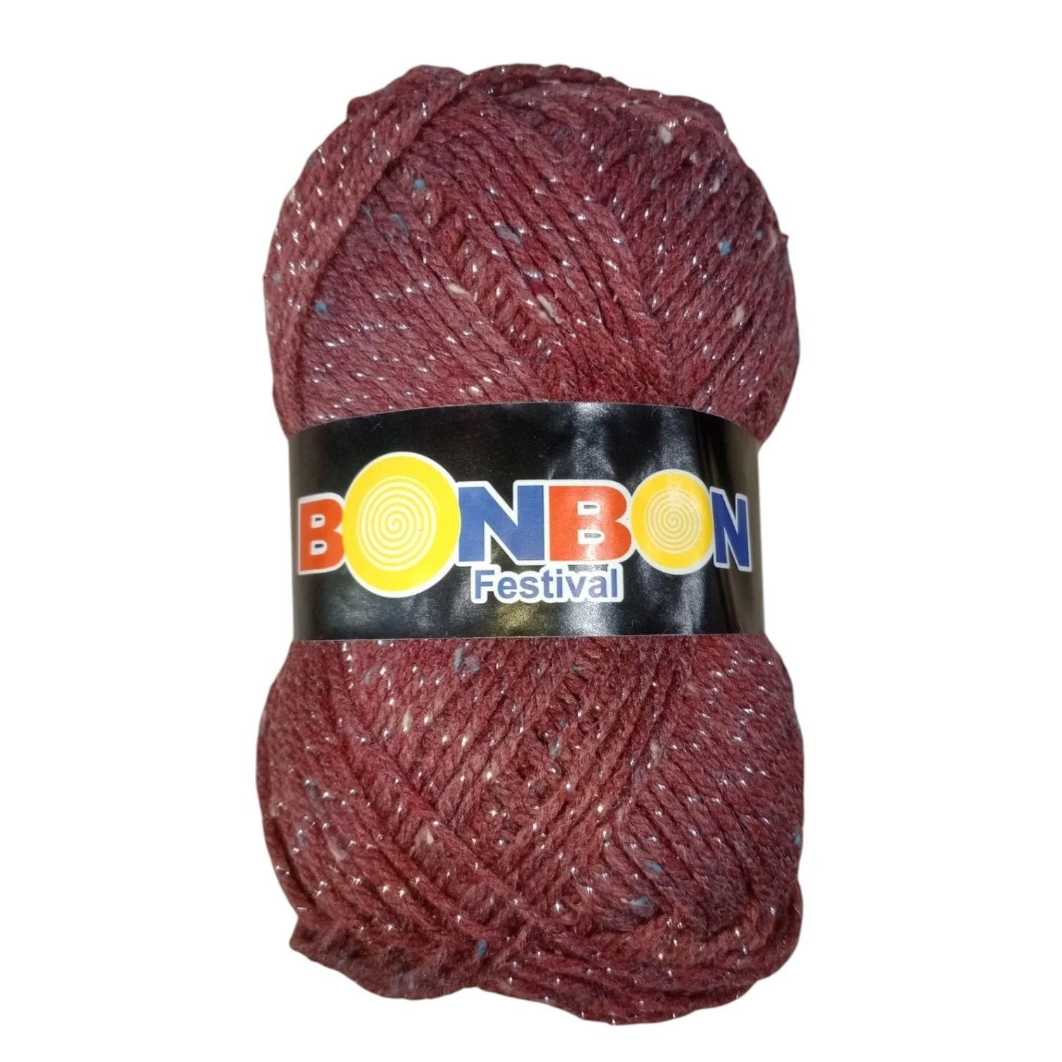 Bonbon Festival Tilla Wool Yarn – 90% Acrylic + 10% Sparkle, 70–80g Ball