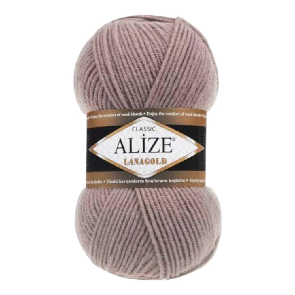Alize Lanagold Wool Blend Yarn (49% Wool, 51% Acrylic)