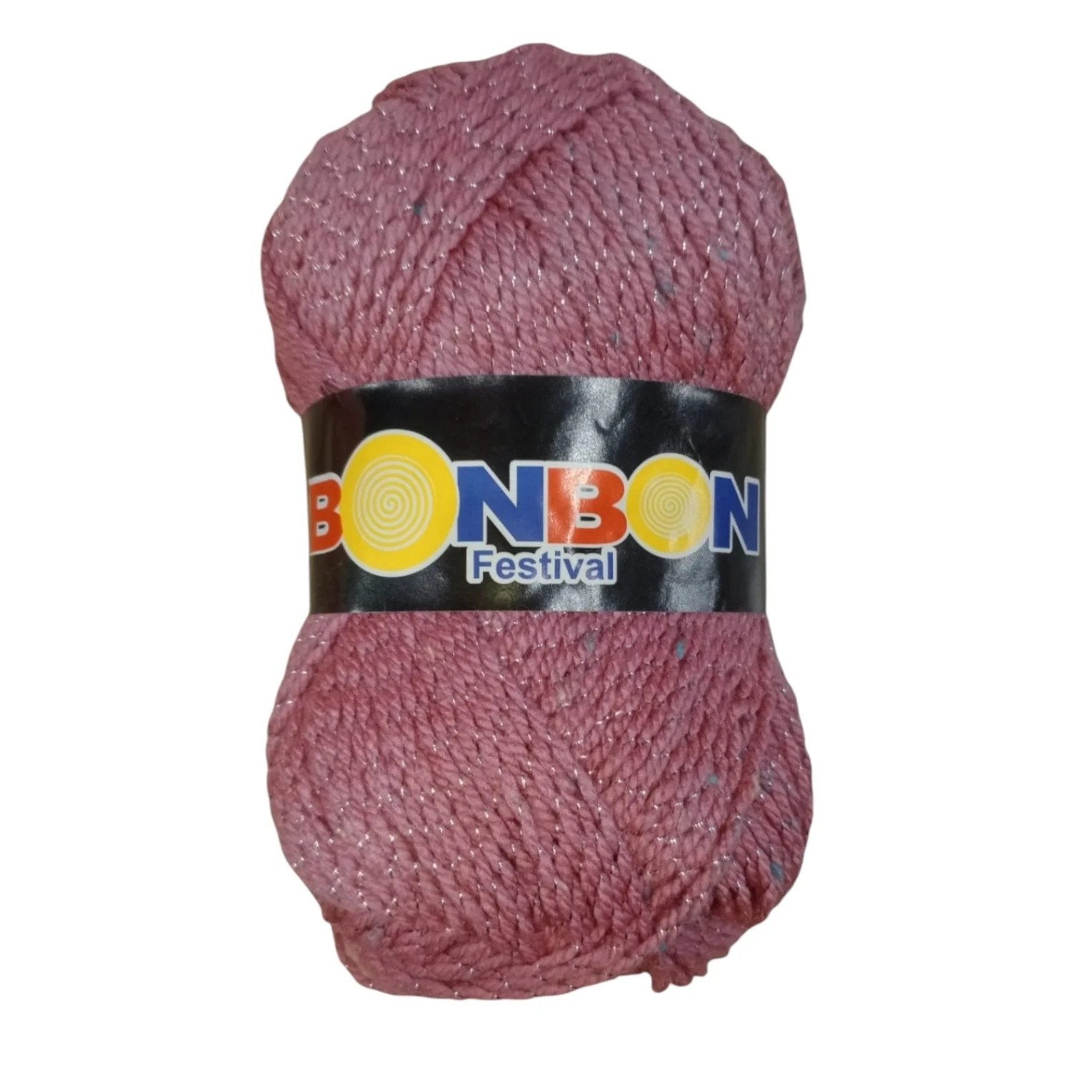 Bonbon Festival Tilla Wool Yarn – 90% Acrylic + 10% Sparkle, 70–80g Ball