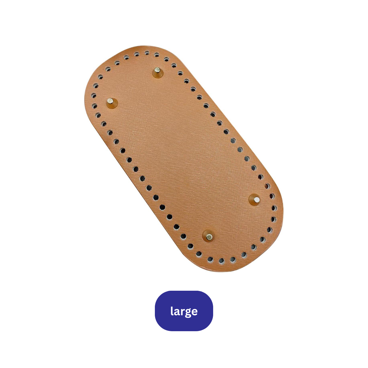 Premium Leather Bag Base Oval Shaper | DIY Crochet Knit