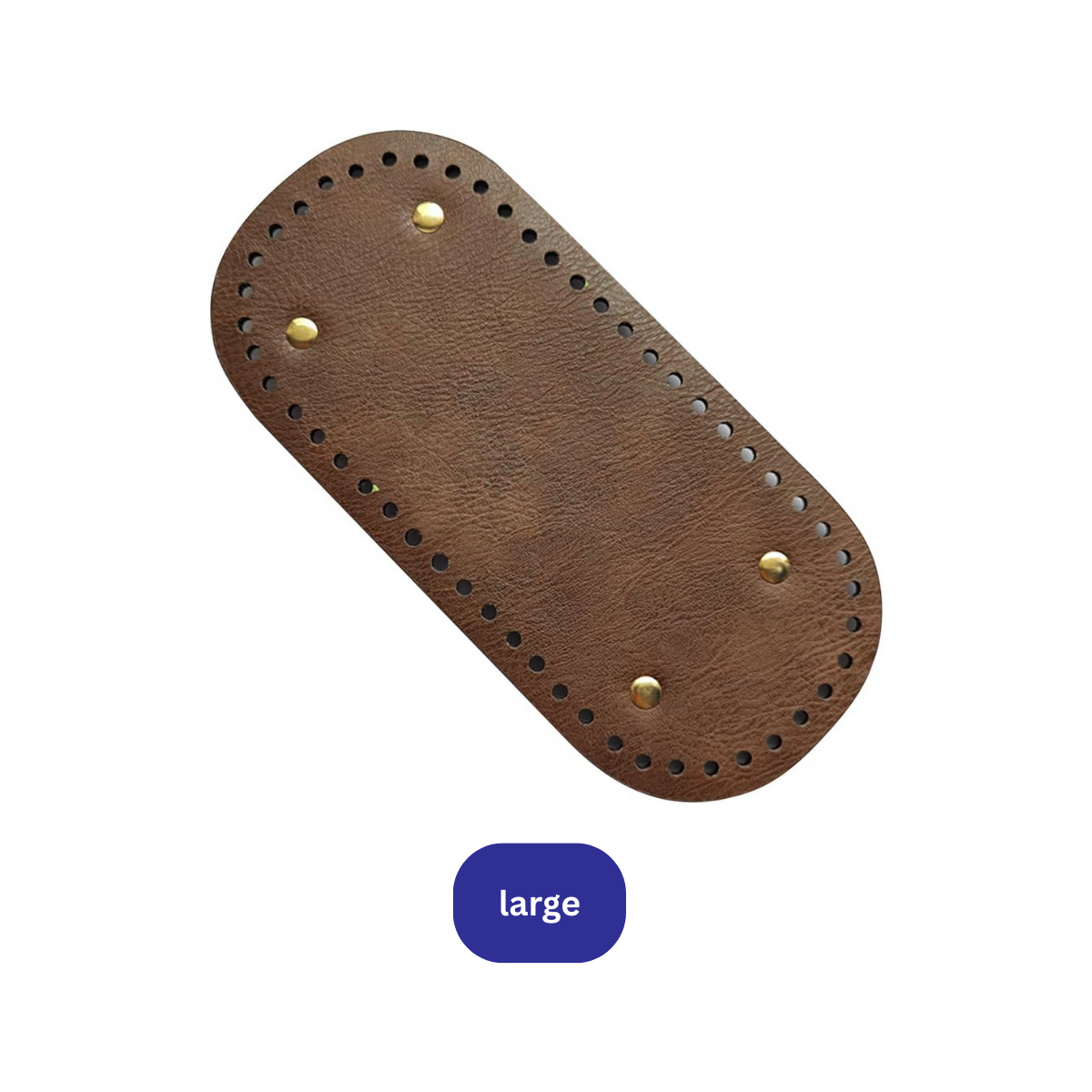 Premium Leather Bag Base Oval Shaper | DIY Crochet Knit