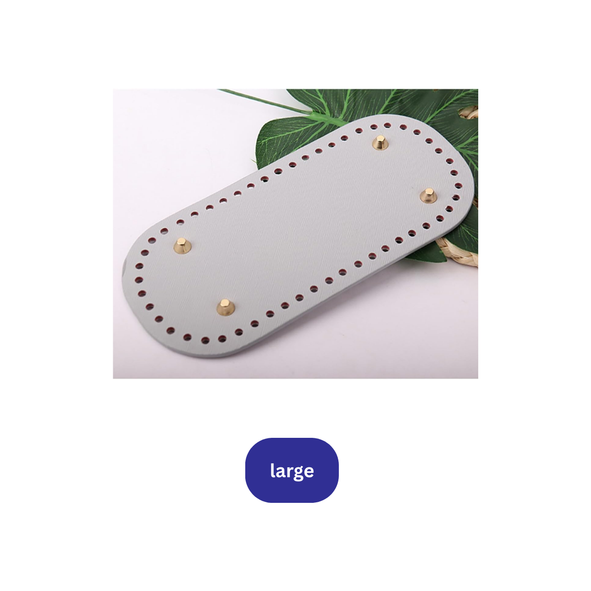 Premium Leather Bag Base Oval Shaper | DIY Crochet Knit