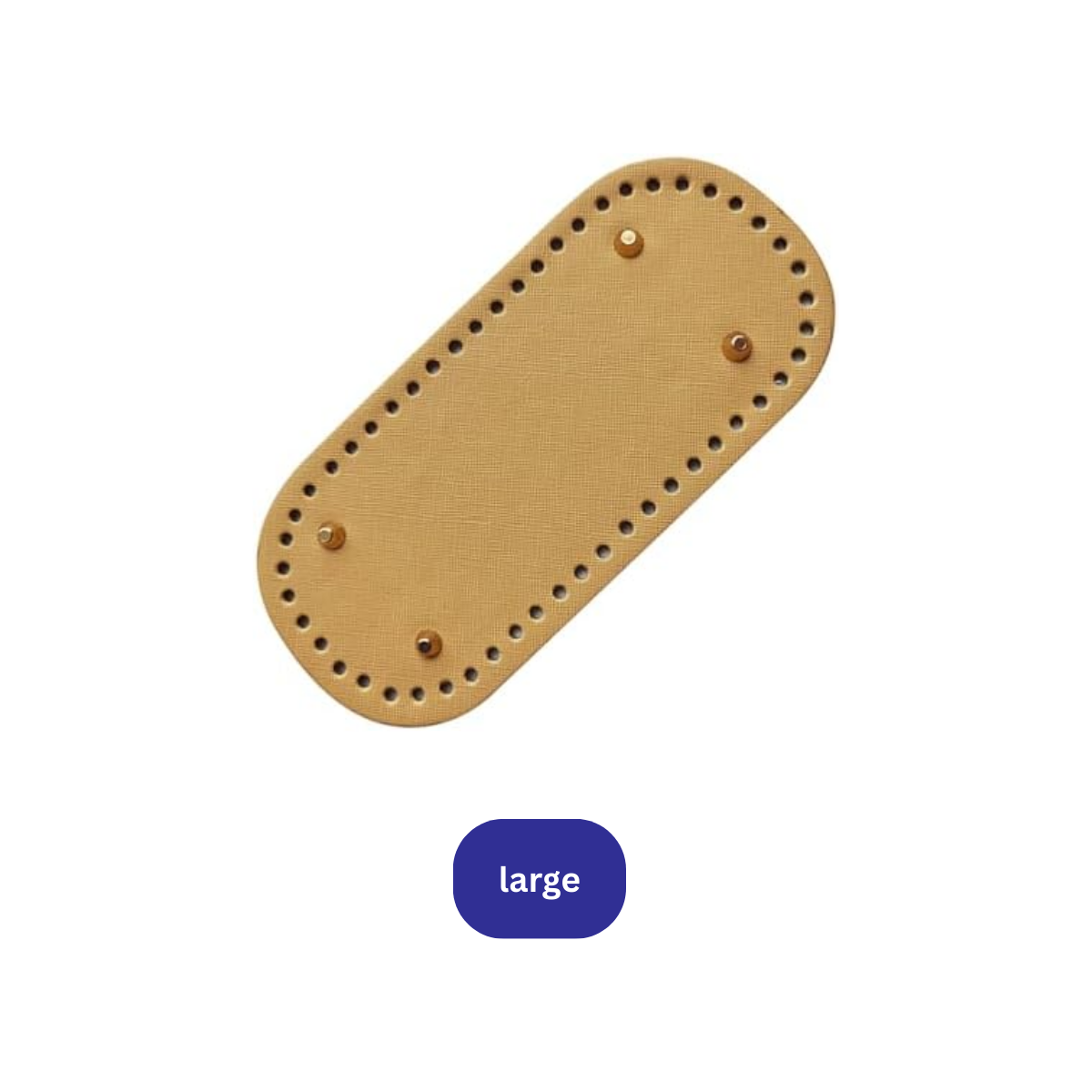 Premium Leather Bag Base Oval Shaper | DIY Crochet Knit
